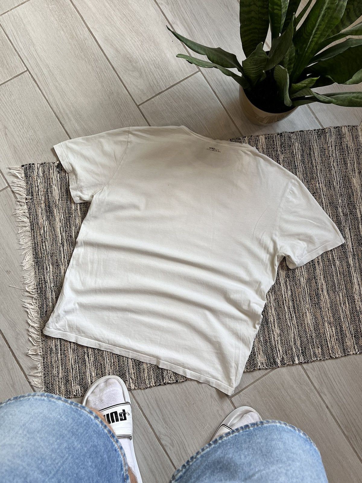 Versace Versace Collection T-shirt White Abstraction Neck Baroque Size US L / EU 52-54 / 3 - 6 Thumbnail