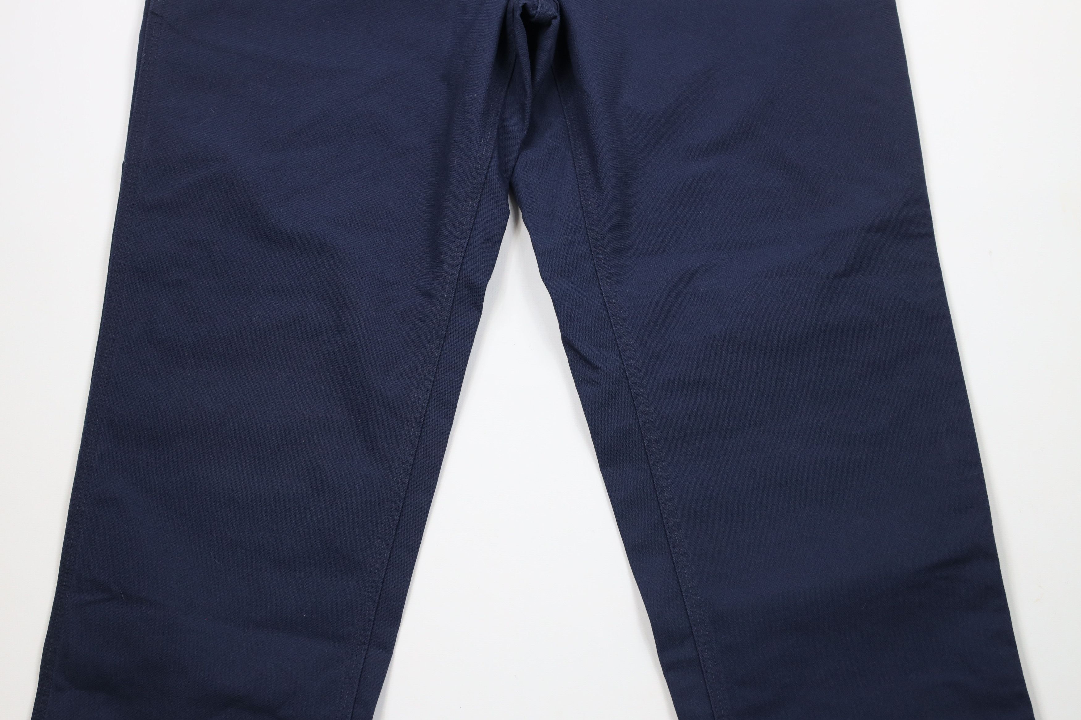 Carhartt × Vintage Vintage Carhartt Dungaree Wide Leg Canvas Pants Navy Blue Size US 38 / EU 54 - 3 Thumbnail