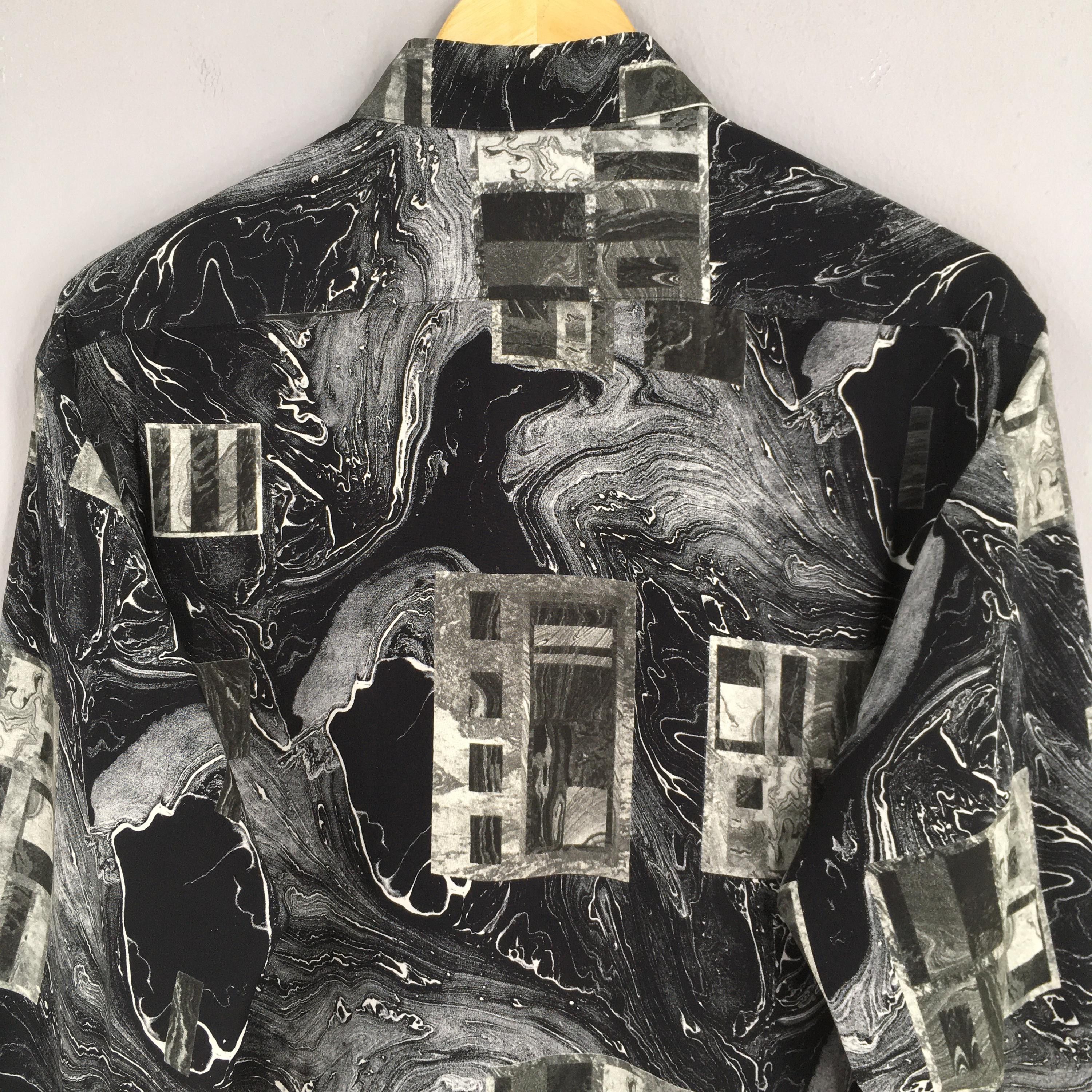 Vintage Vintage Psychedelic Men Casual Oxfords Black Shirt Large Size US L / EU 52-54 / 3 - 8 Thumbnail