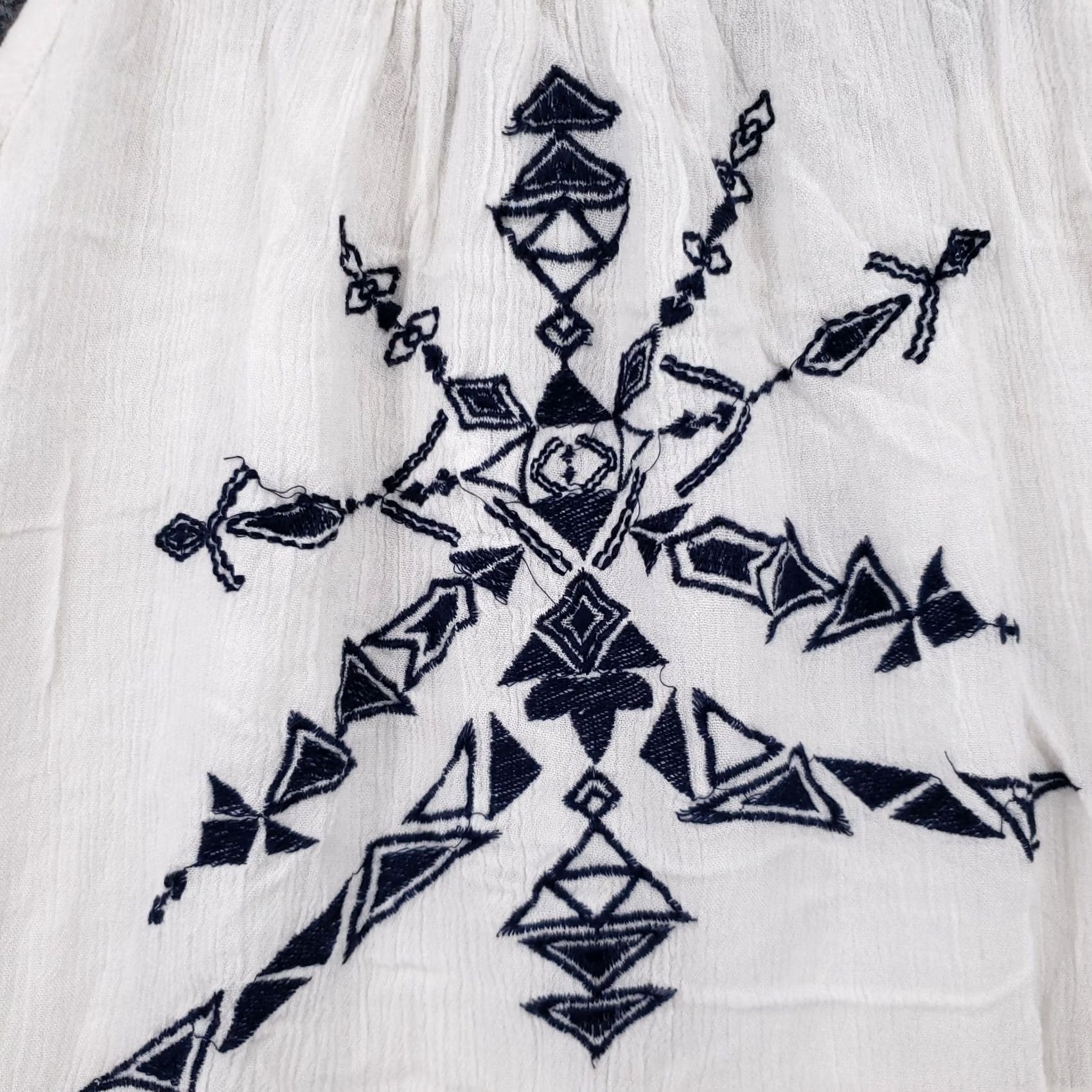 Vintage Lagaci Dress Womens M White Tank Mini Trapeze Aztec Boho Geo Geometric Sleeveless Round Neck Short A-Line Casual Holiday Womens Size M / US 6-8 / IT 42-44 - 4 Thumbnail