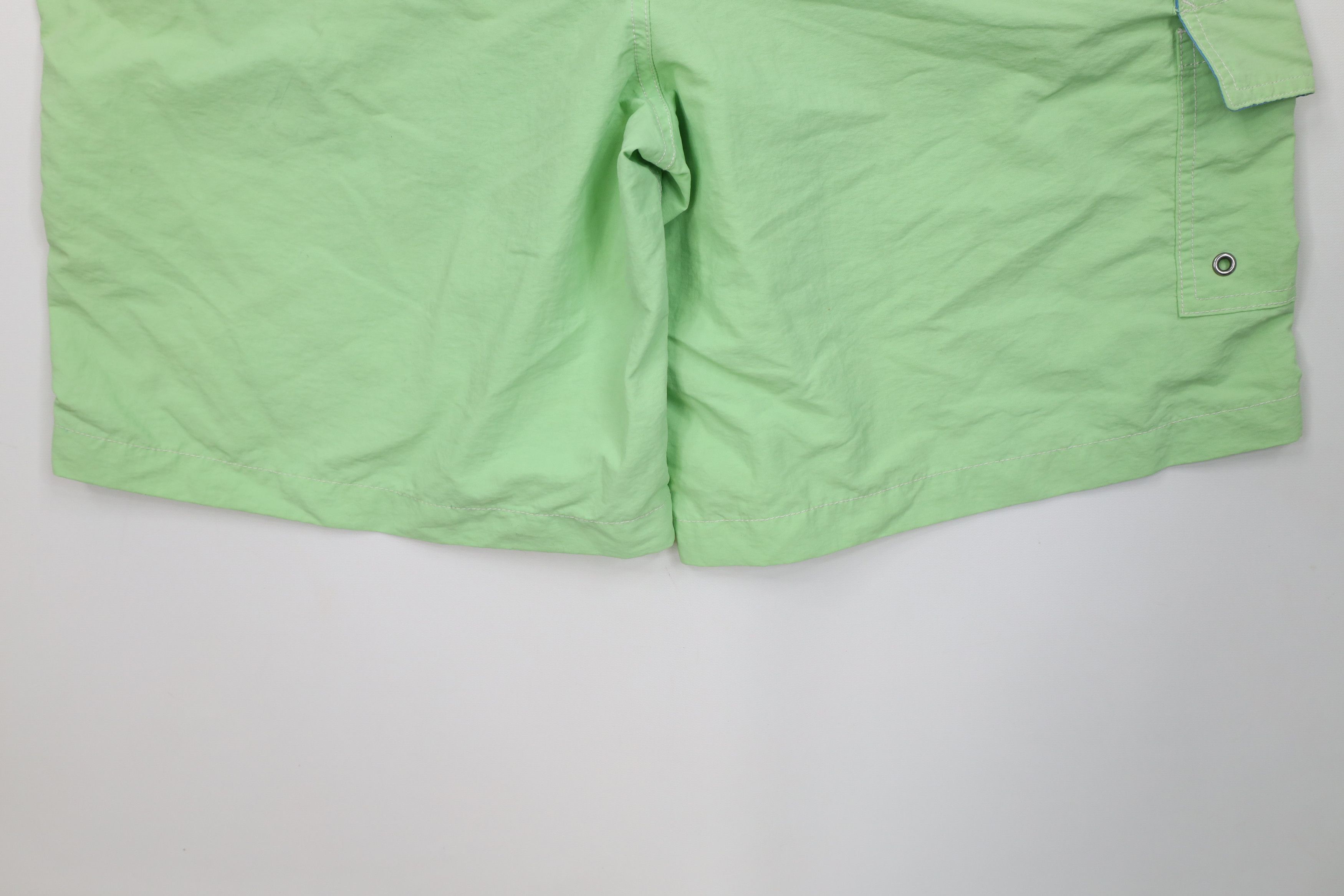 Ralph Lauren Vintage Ralph Lauren Cargo Shorts Swim Trunks Lime Green Size US 34 / EU 50 - 13 Thumbnail