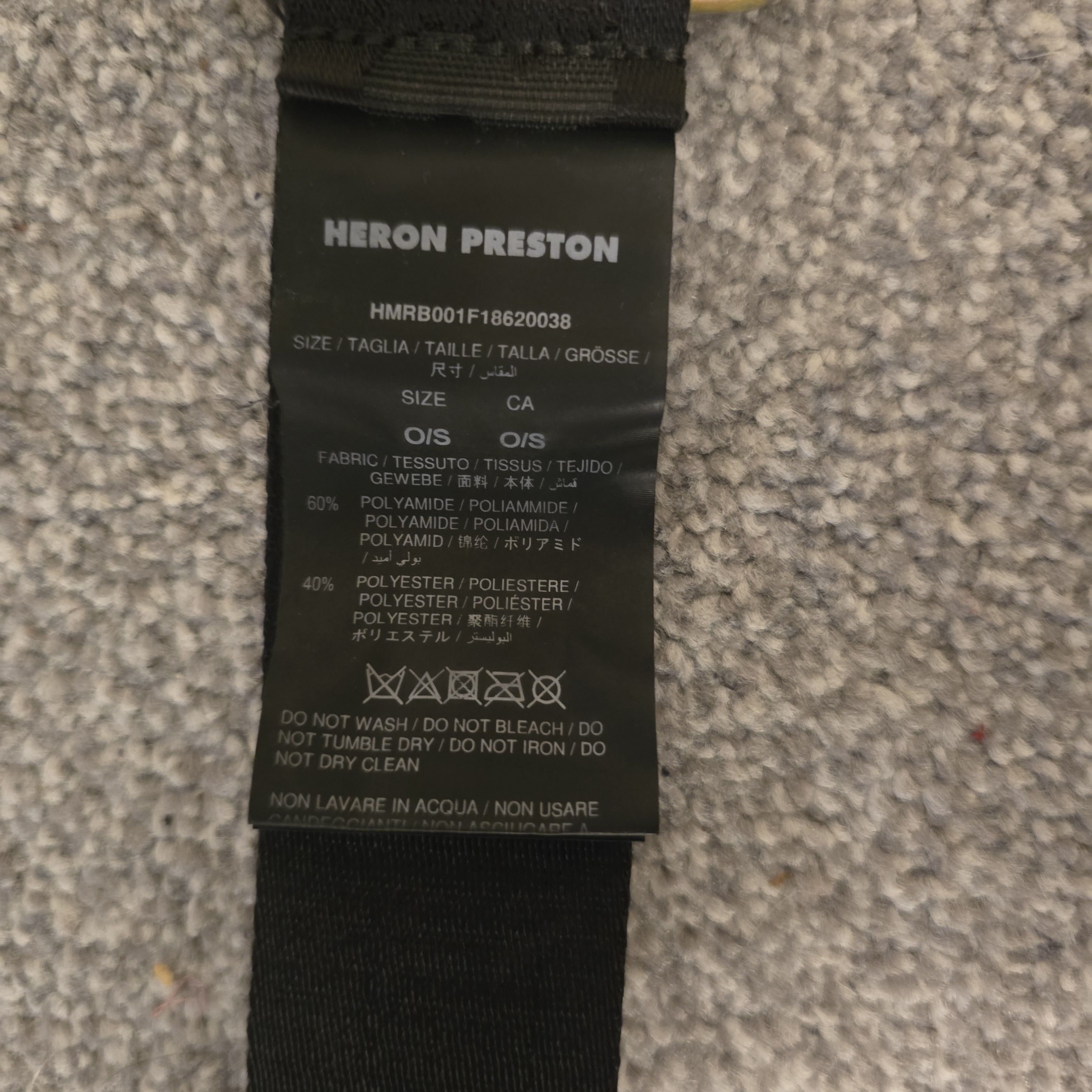 Heron Preston Heron Preston Logo Tape Belt Size ONE SIZE - 2 Thumbnail