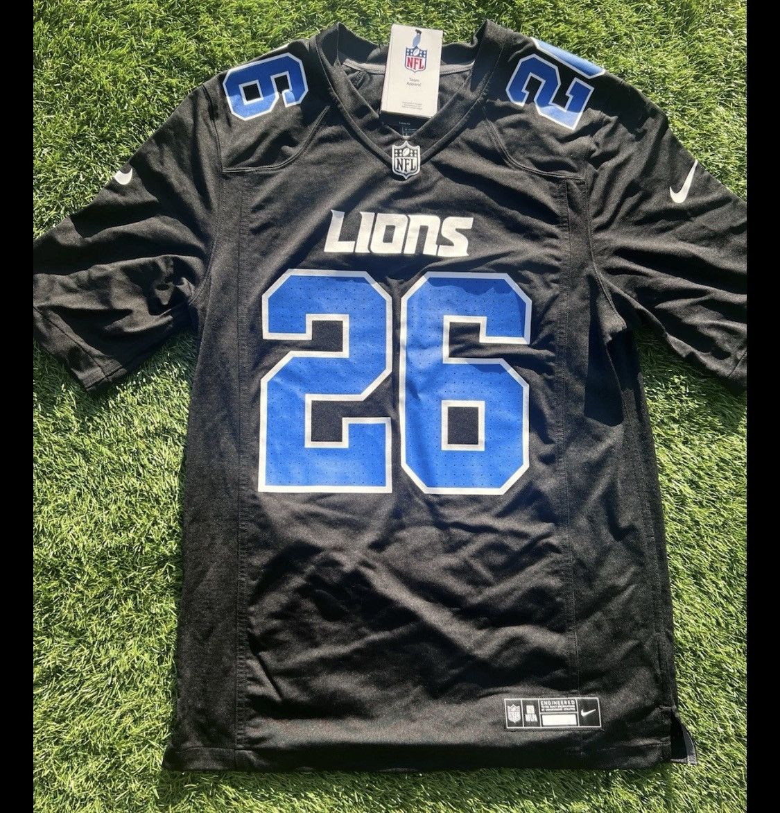Nike Jahmyr Gibbs Detroit Lions Nike NFL Game Jersey #26 Size US XXL / EU 58 / 5 - 3 Thumbnail