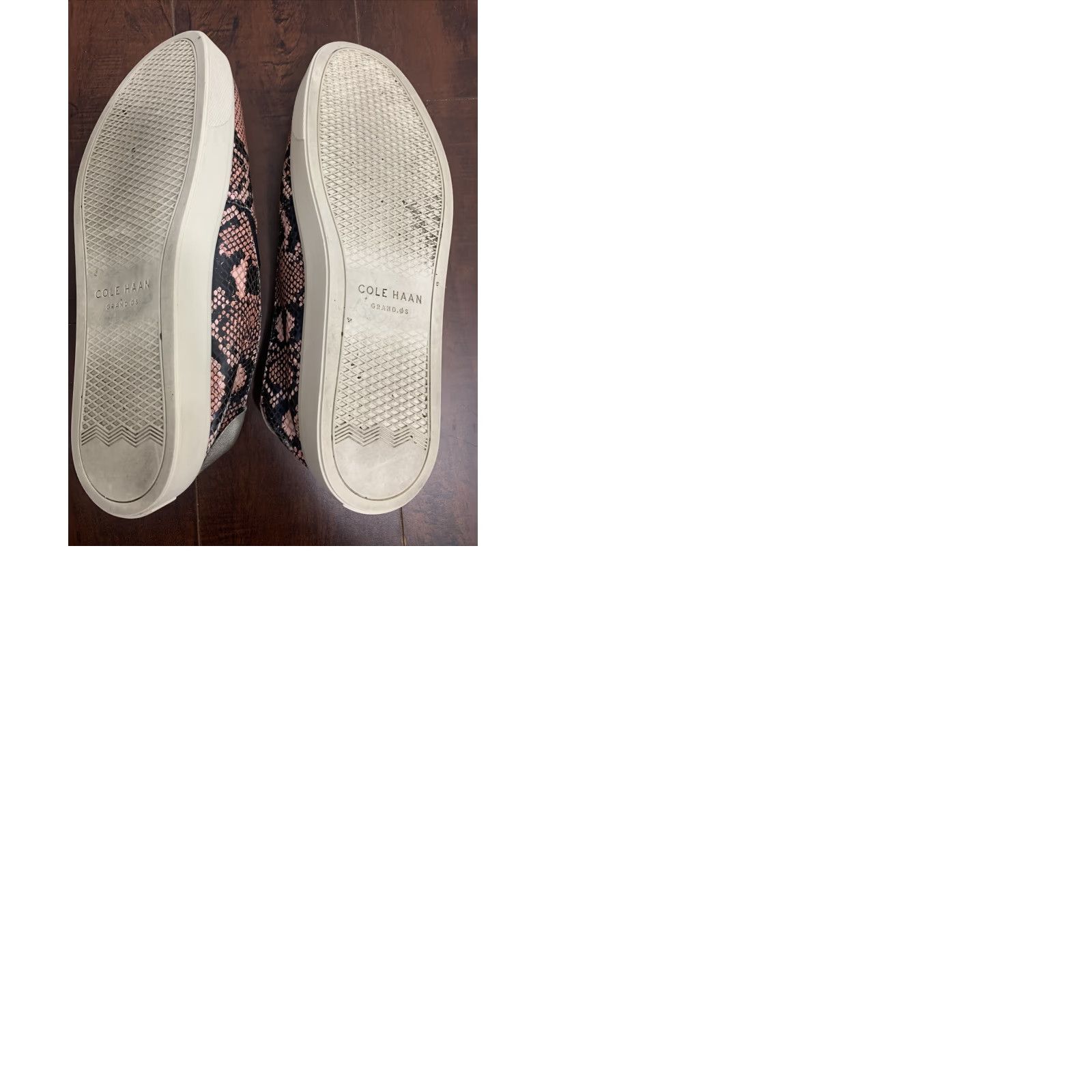 Cole Haan Cole Haan Women's Grandpro Spectator Slip On Sneaker Coral Snake Print 7.5 B Leather Multicolor Snake Print Casual Shoes Preschool? Size US 8 / IT 38 - 9 Thumbnail