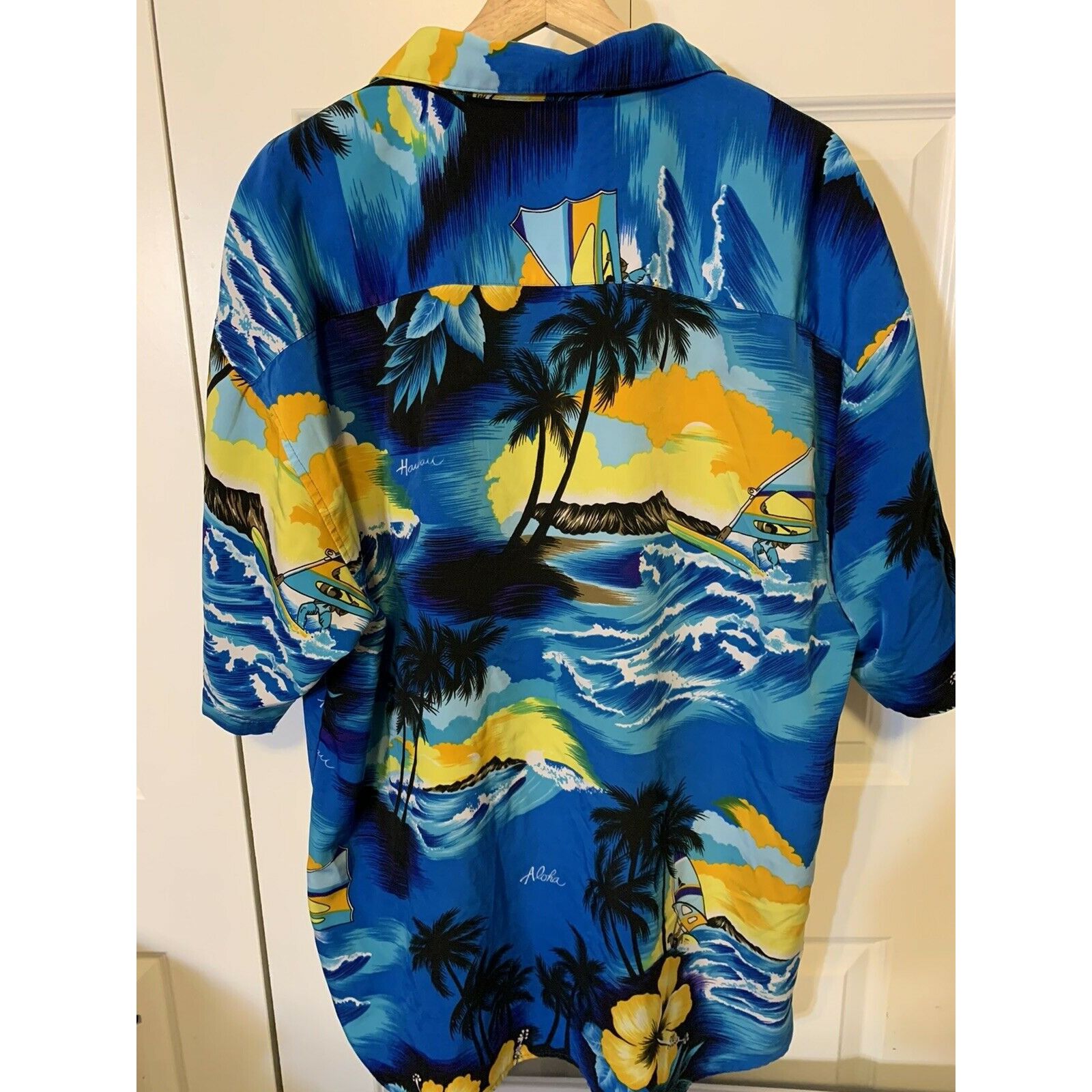 Koman Koman Sport Men’s Sz 2XL Blue Hawaiian Shirt Tropical Hawaii Size US XXL / EU 58 / 5 - 9 Thumbnail