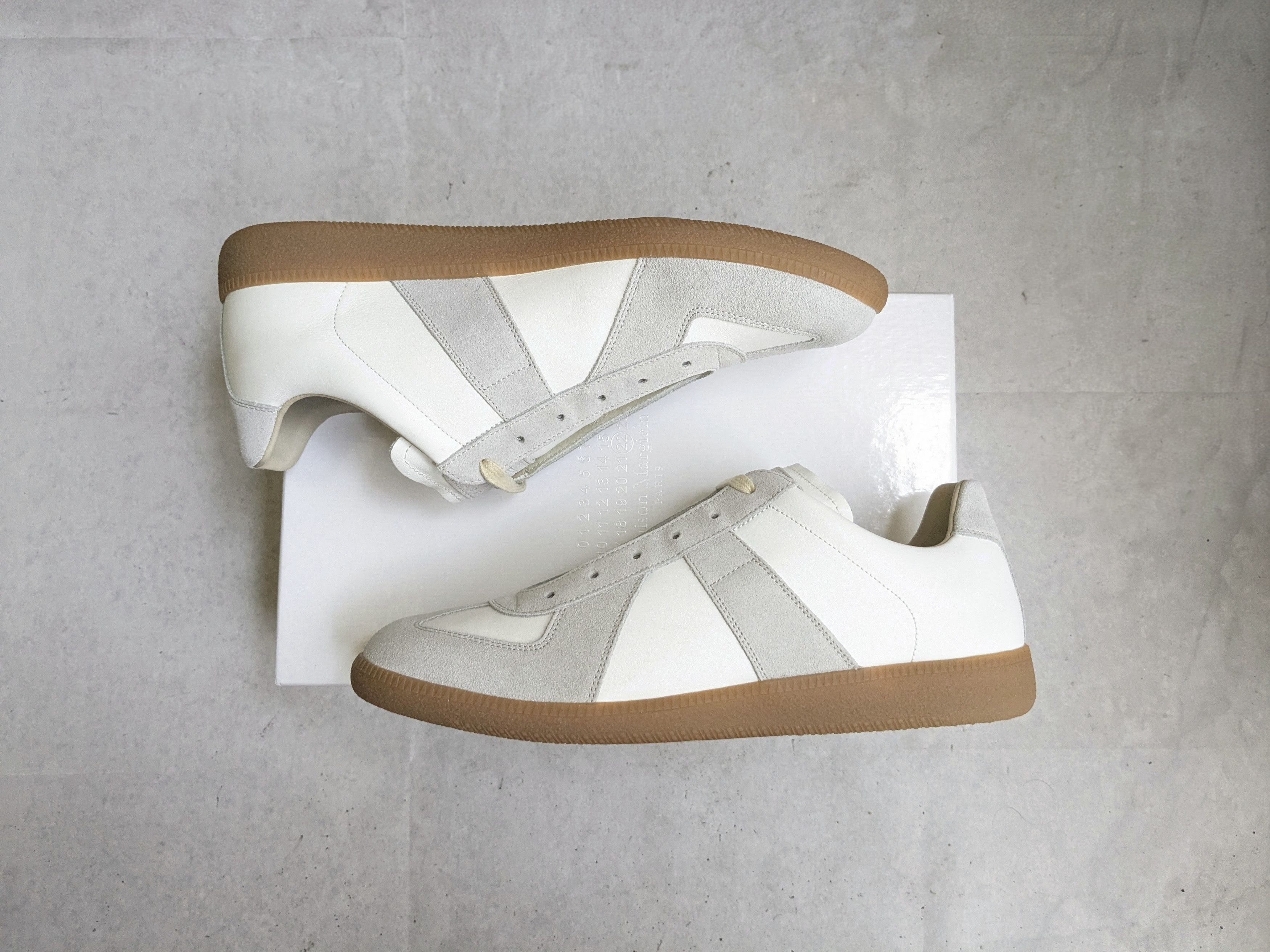Maison Margiela Maison Margiela Replica GAT White Gray 12 45 Low Tops Size US 12 / EU 45 - 4 Thumbnail