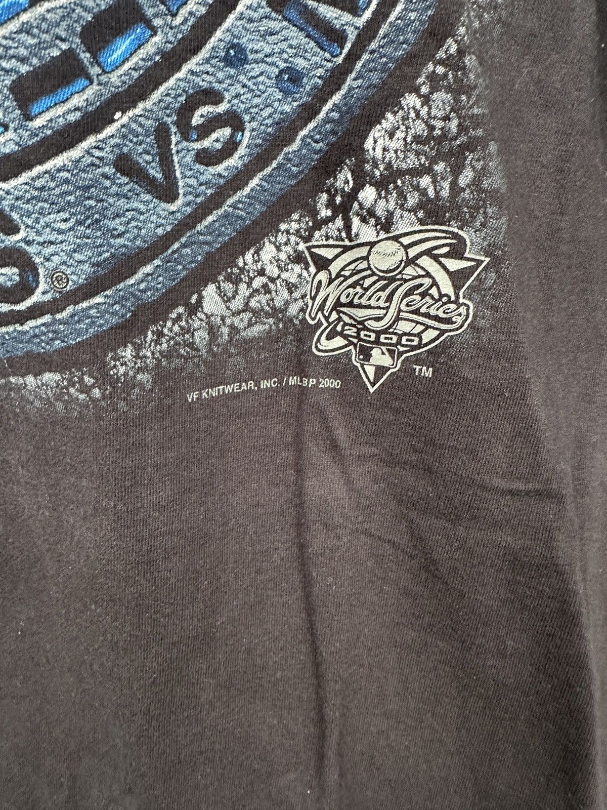 MLB × New York Yankees × Vintage Vintage Subway Series NYC Yankees & Mets Lee 2000 T Shirt Size US XL / EU 56 / 4 - 2 Thumbnail