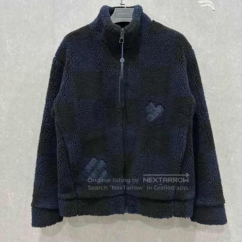 Louis Vuitton Louis Vuitton Nigo Black and Blue Checkerboard Teddy Jacke Size US M / EU 48-50 / 2 - 1 Thumbnail