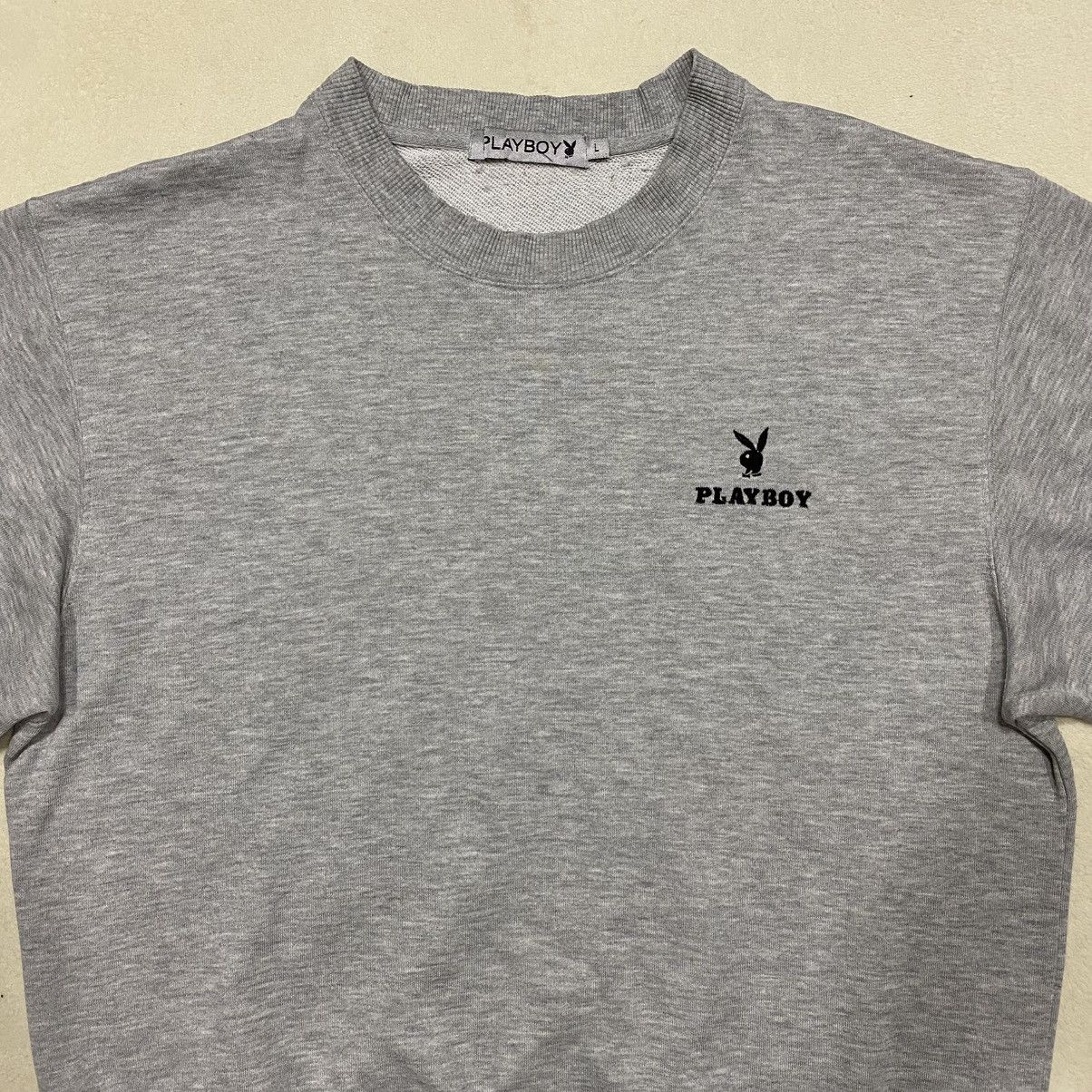 Playboy × Vintage Vintage Y2K Distressed PLAYBOY Big Logo Sweatshirt Size US M / EU 48-50 / 2 - 2 Thumbnail