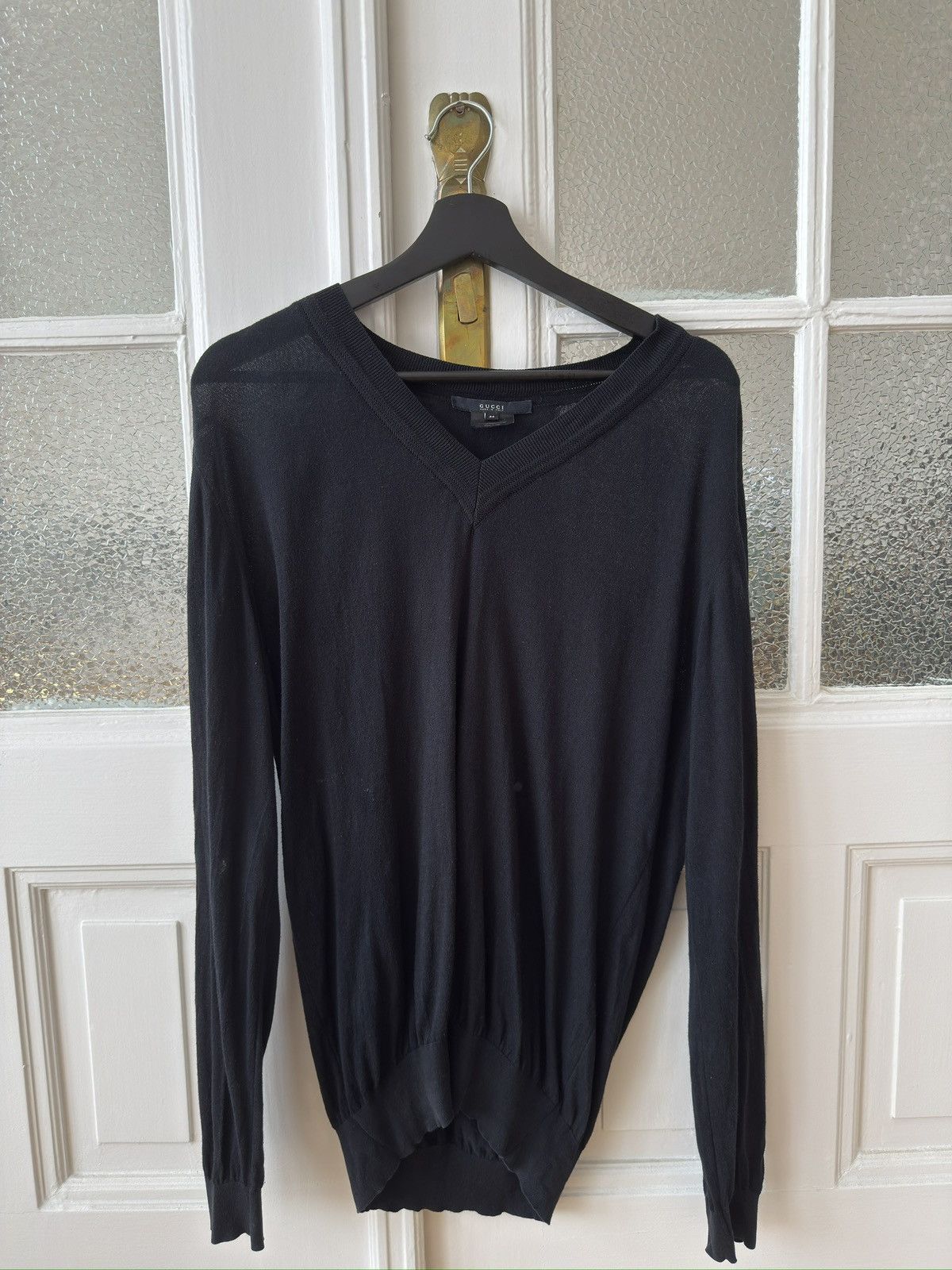 Gucci Vintage Gucci V-Neck sweater Size US M / EU 48-50 / 2 - 1 Thumbnail