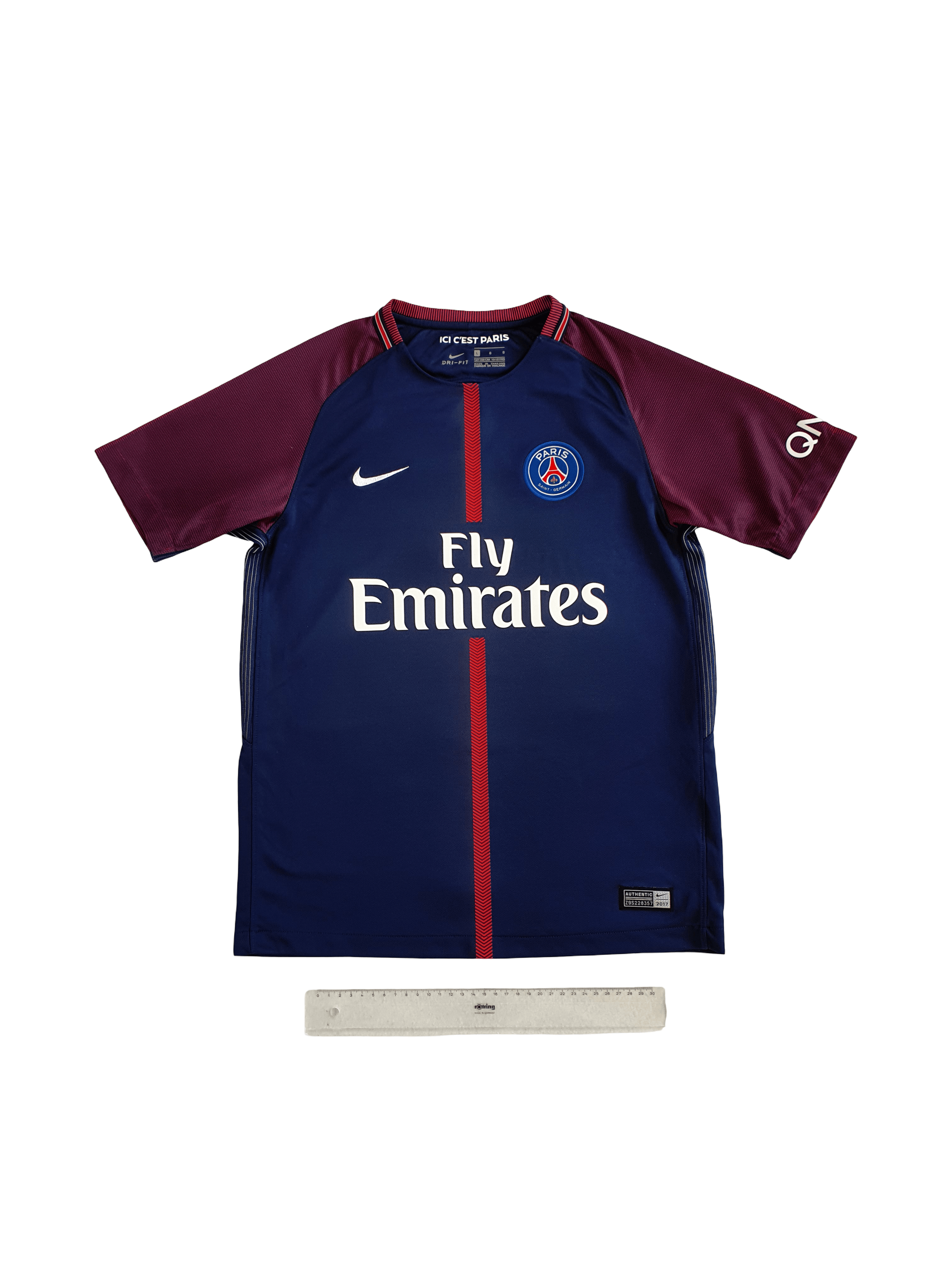 Nike 2017-2018 PSG Blank Home Shirt (Neymar, Mbappé) - Kid's L Size US XS / EU 42 / 0 - 1 Thumbnail