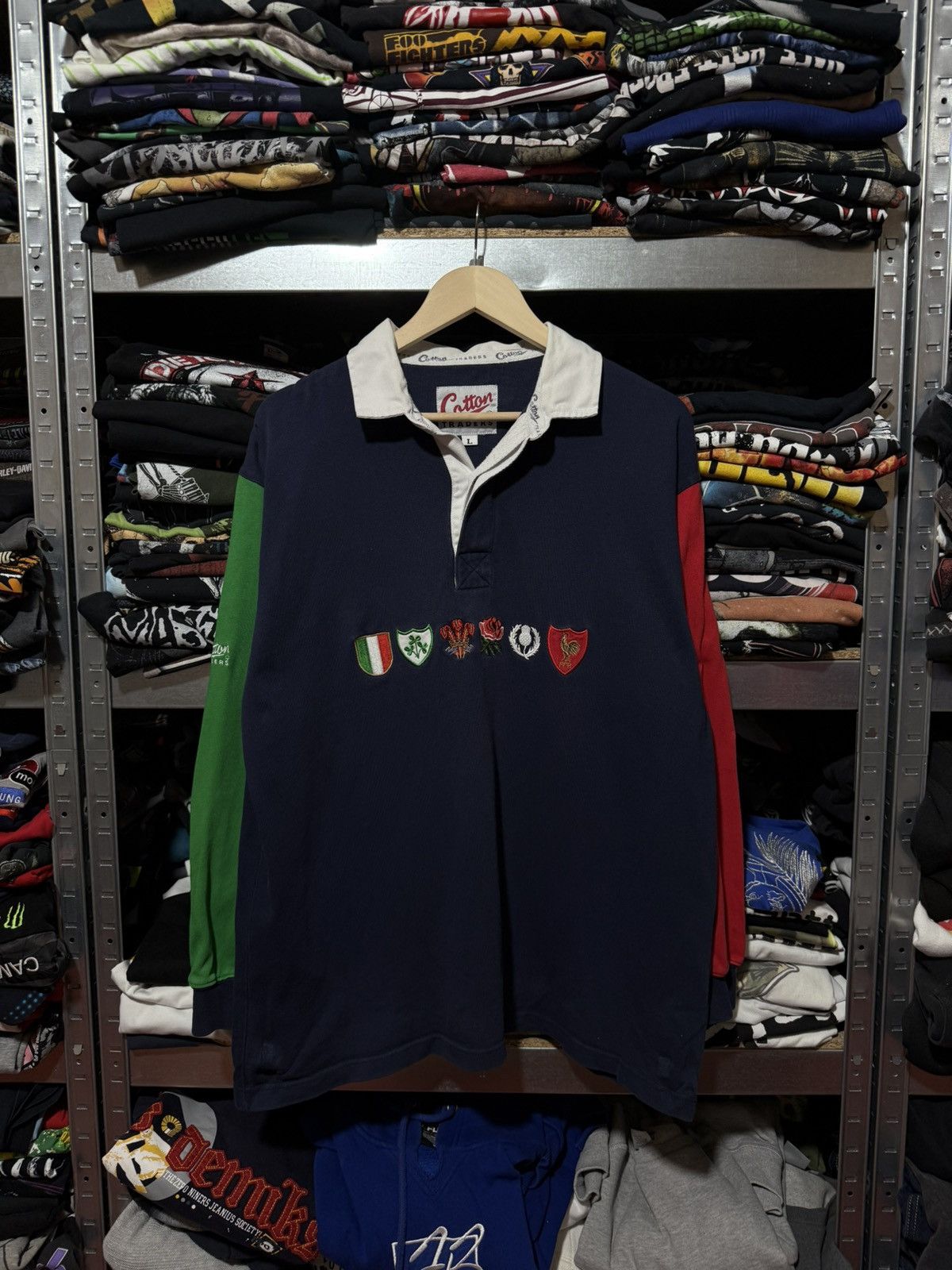 Cotton Traders Vintage 90s Cotton Traders 6 Six Nations Rugby Jersey Size US XXL / EU 58 / 5 - 1 Thumbnail