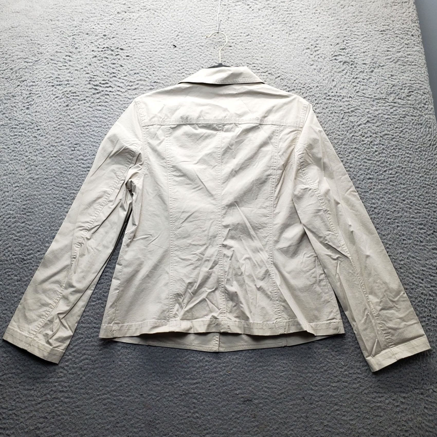 Talbots Talbots Travex Blazer Womens 12 Tan Peak Lapel Flap Pocket Button Front Shirt Blazer Mens Womens Size XL / US 12-14 / IT 48-50 - 2 Thumbnail