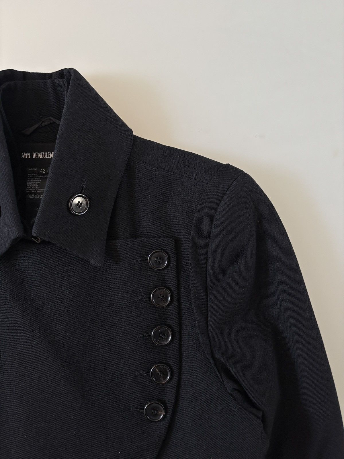 Ann Demeulemeester Ann Demeulemeester AW03 Asymmetrical Fencing Jacket Size US S / EU 44-46 / 1 - 7 Thumbnail