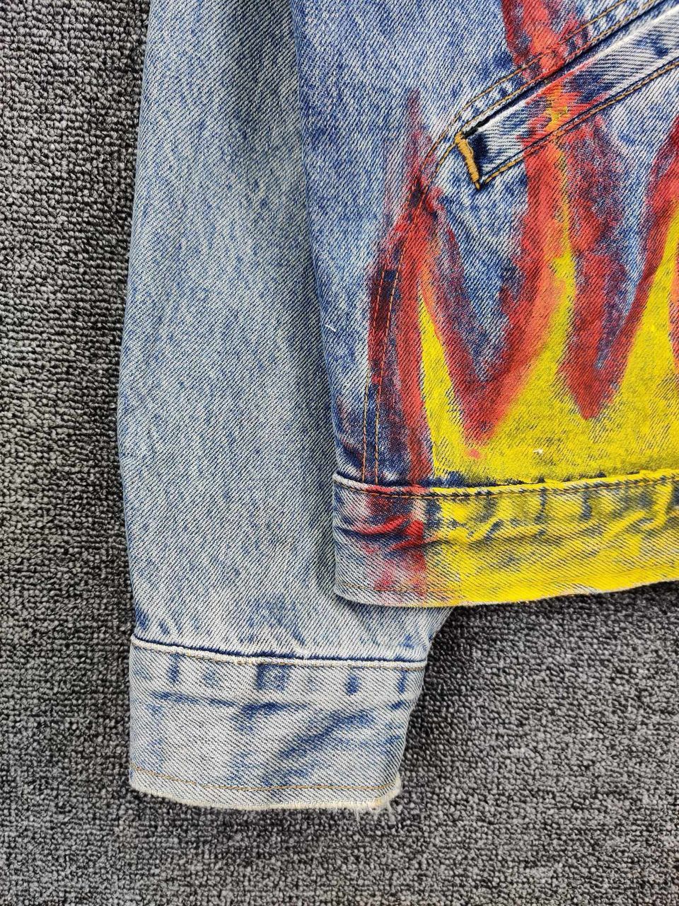 Edwin Vintage 90's Wrangler Trucker Denim Jacket Flare Size US L / EU 52-54 / 3 - 4 Thumbnail