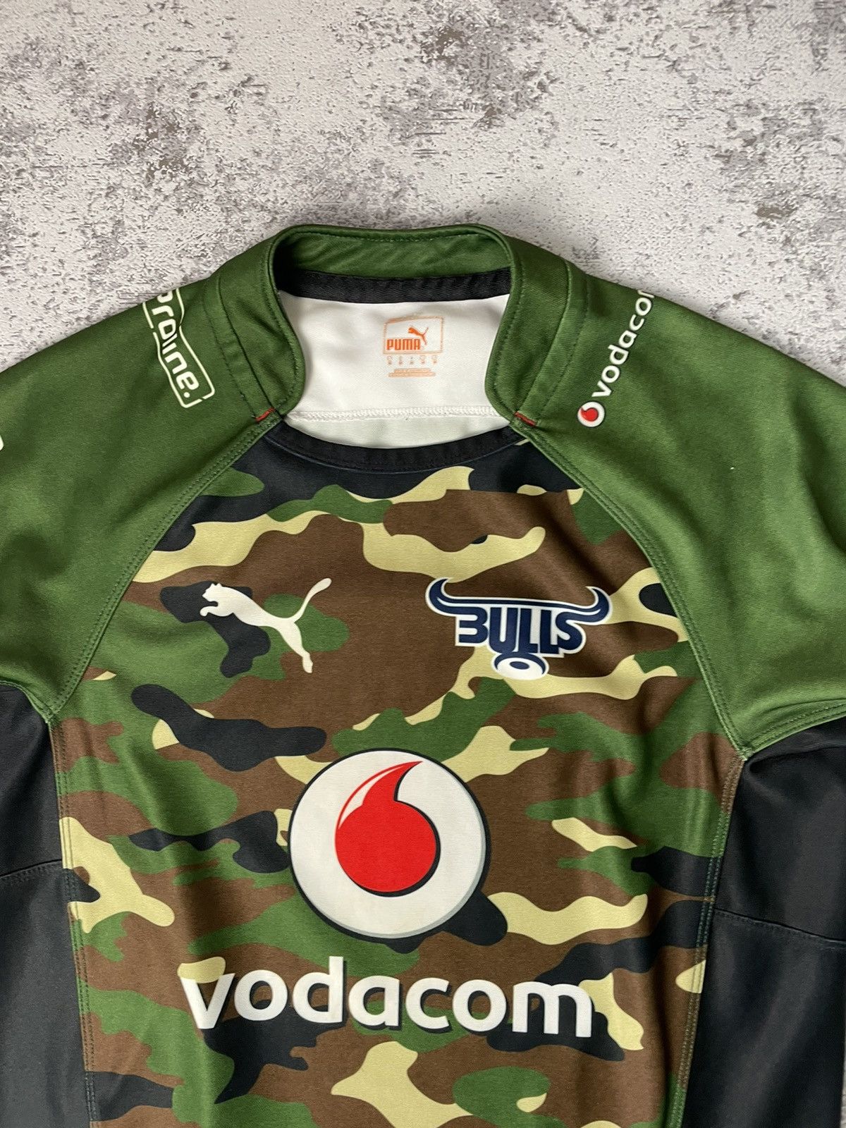 Puma Vodacom Blue Bulls Super Rugby Away Shirt 2015 Jersey Camo M Size US M / EU 48-50 / 2 - 4 Thumbnail