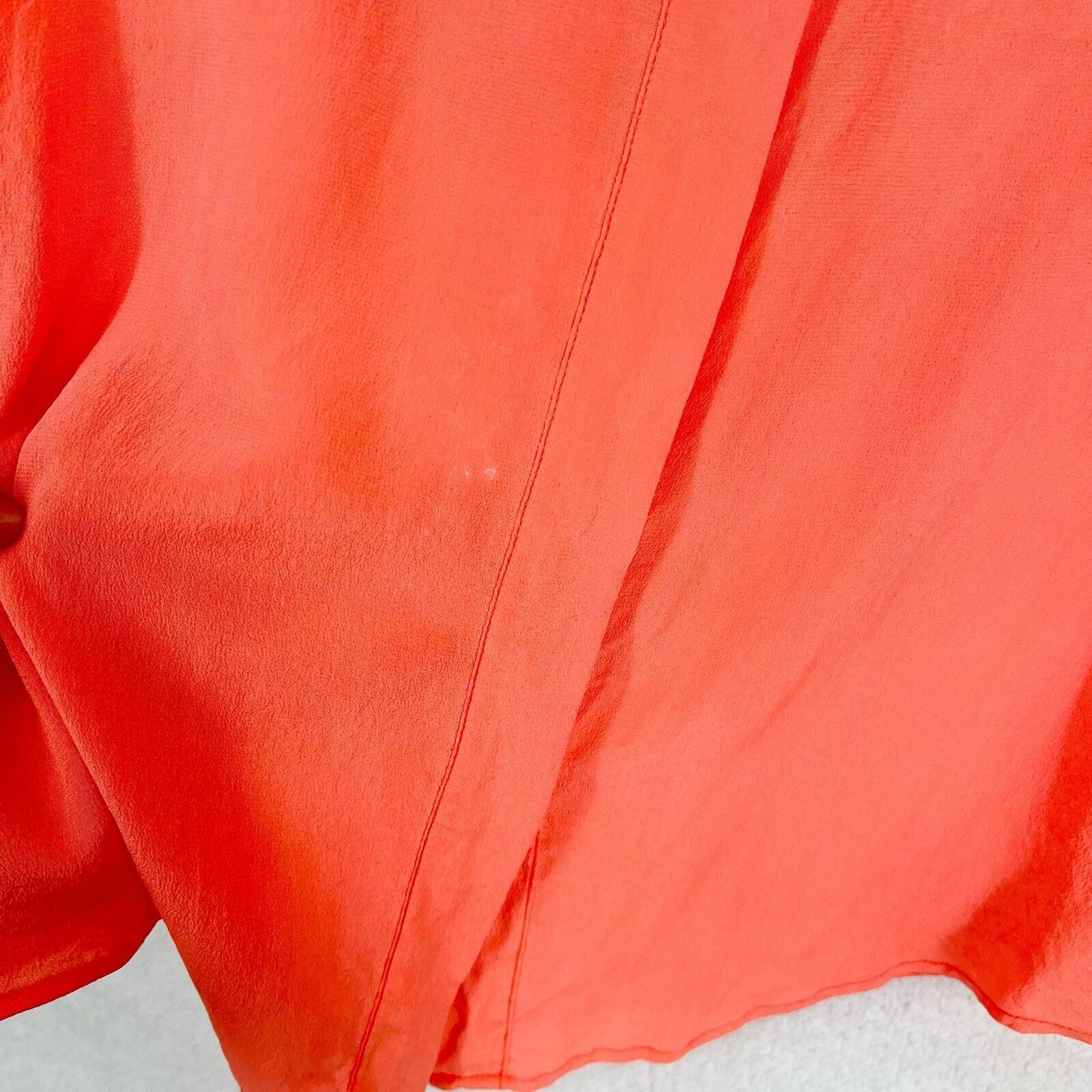 Madewell Madewell Coral Silk Button Down Lightweight Tank Size Small Size S / US 4 / IT 40 - 3 Thumbnail