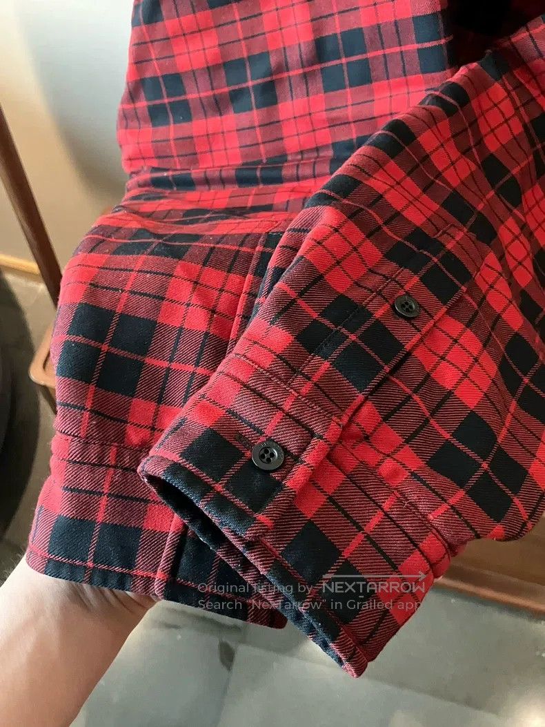 Balenciaga Balenciaga size 39 Red checkered long-sleeve cotton jacket Size US L / EU 52-54 / 3 - 4 Thumbnail