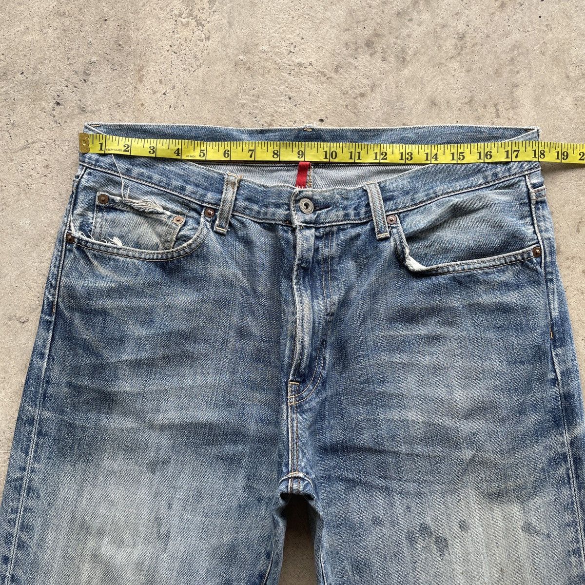 Japanese Brand W36💥 Vintage Japanese Brand UJ Faded Denim Jeans Pants Size US 36 / EU 52 - 5 Thumbnail