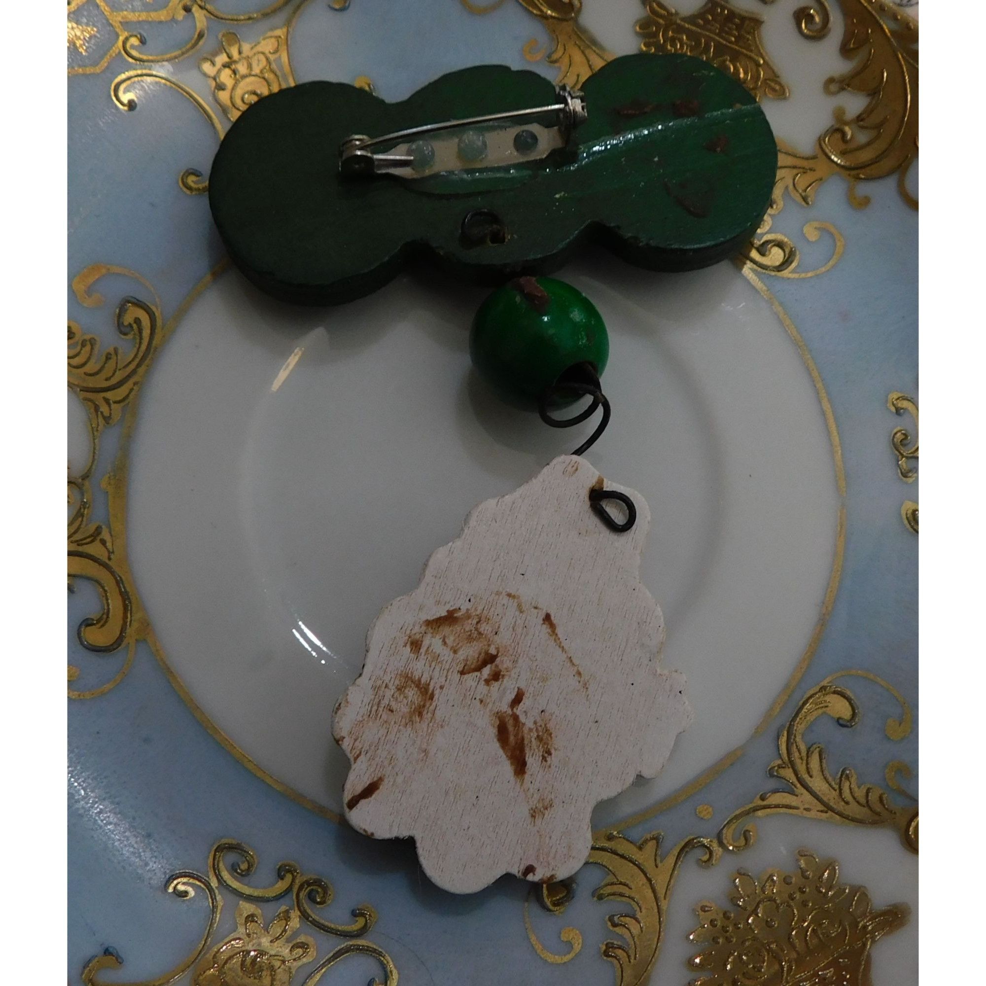 Other Just Be Clause Santa Christmas Painted Brooch Size ONE SIZE - 4 Thumbnail