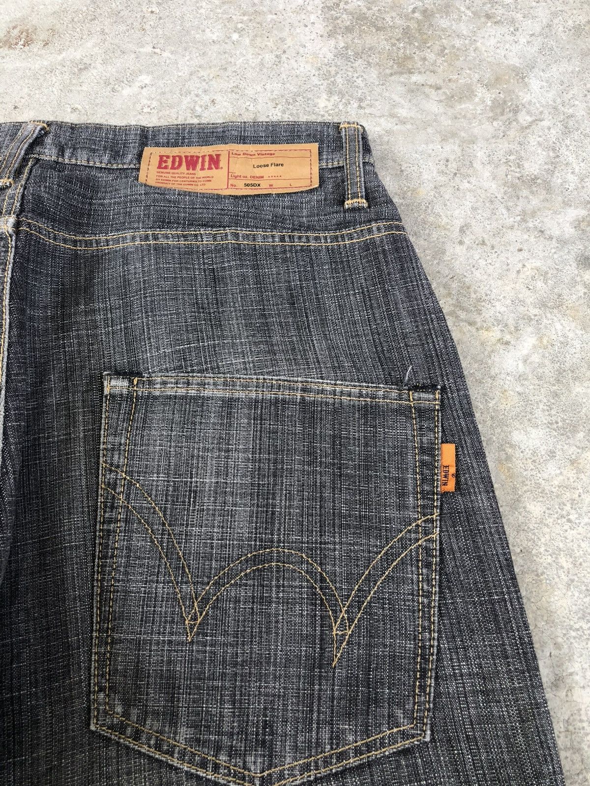 If Six Was Nine Japanese Edwin Flared Jeans Loose Jeans Distressed Jeans Size US 33 - 16 Thumbnail