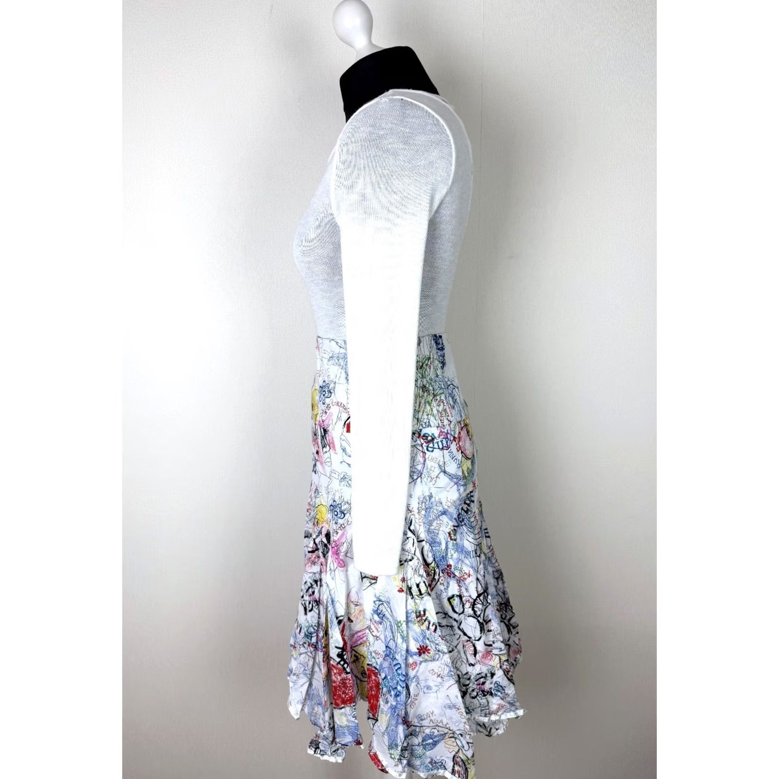 Desigual Desigual Skirt Womens Size 42 Midi White Dresswear Skirt Women 42 White Midi Desigual Womens Skirt 42 White Midi Size 28" / US 6 / IT 42 - 3 Thumbnail