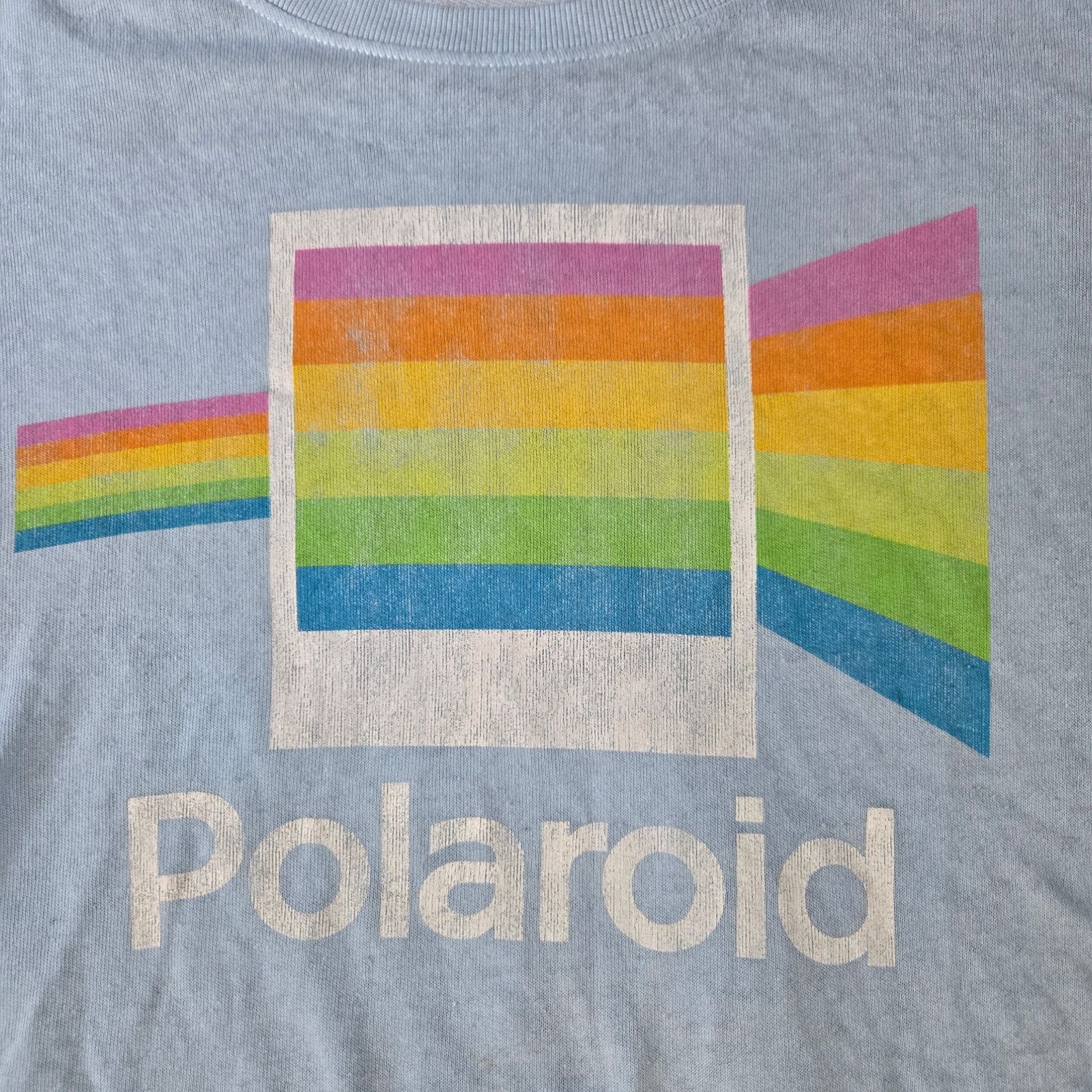 Polaroid Polaroid Blue Retro Light Crewneck Shirt Size Medium Size M / US 6-8 / IT 42-44 - 3 Thumbnail