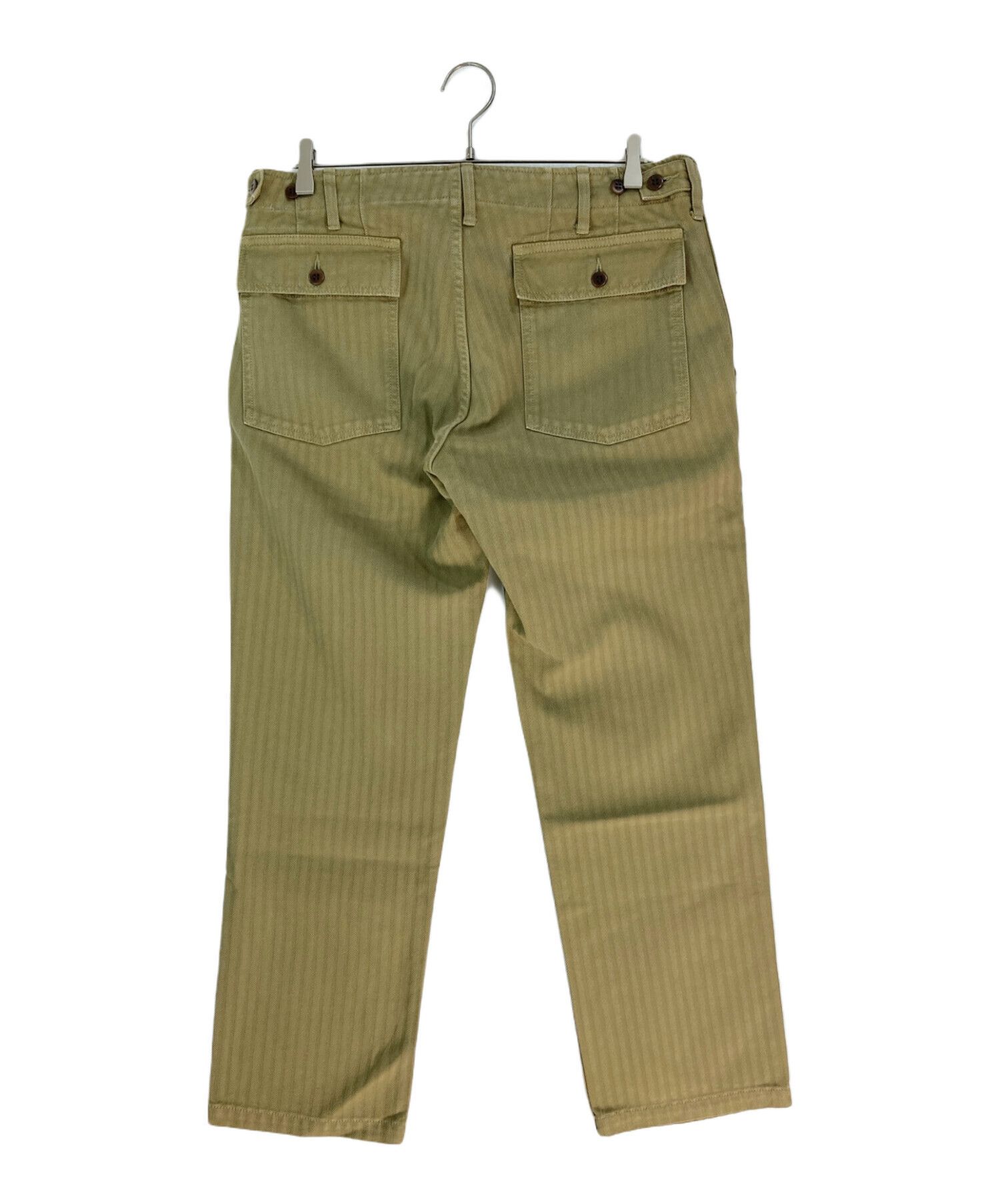 Visvim VISVIM Drill Mill Pants Herringbone Pants Khaki 4 Size US 35 - 2 Thumbnail