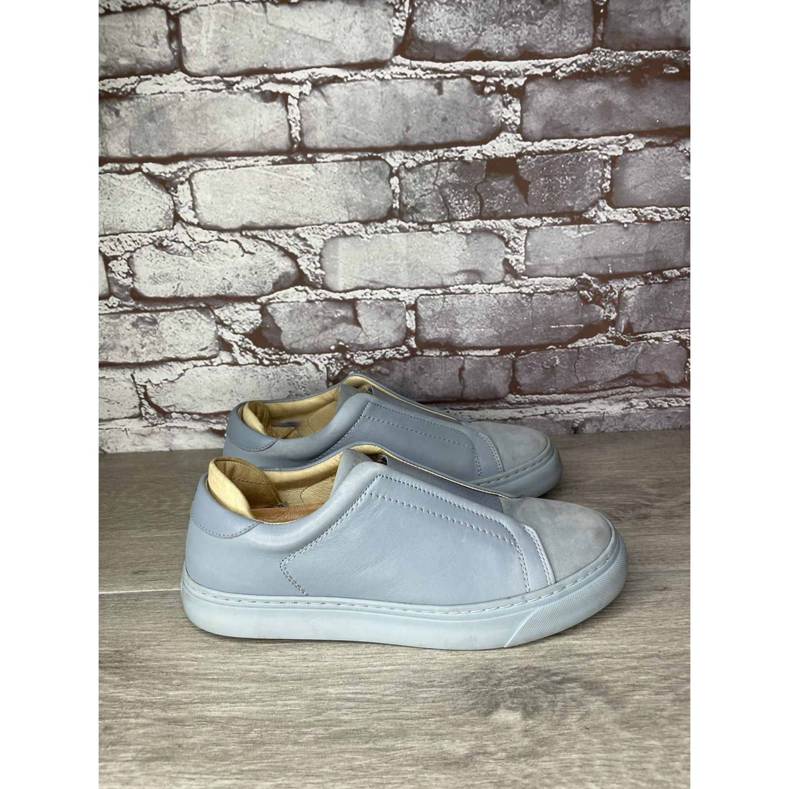 ALBA Alma Mater Blue Leather Slip On Casual Sneakers Shoes Women’ Size US 6.5 / IT 36.5 - 16 Thumbnail