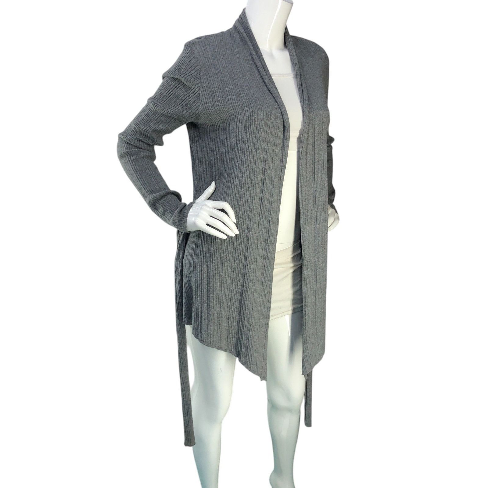 L'AGENCE L'Agence Sz S Cardigan Cashmere Silk Cotton Primrose Plisse Size S / US 4 / IT 40 - 10 Thumbnail
