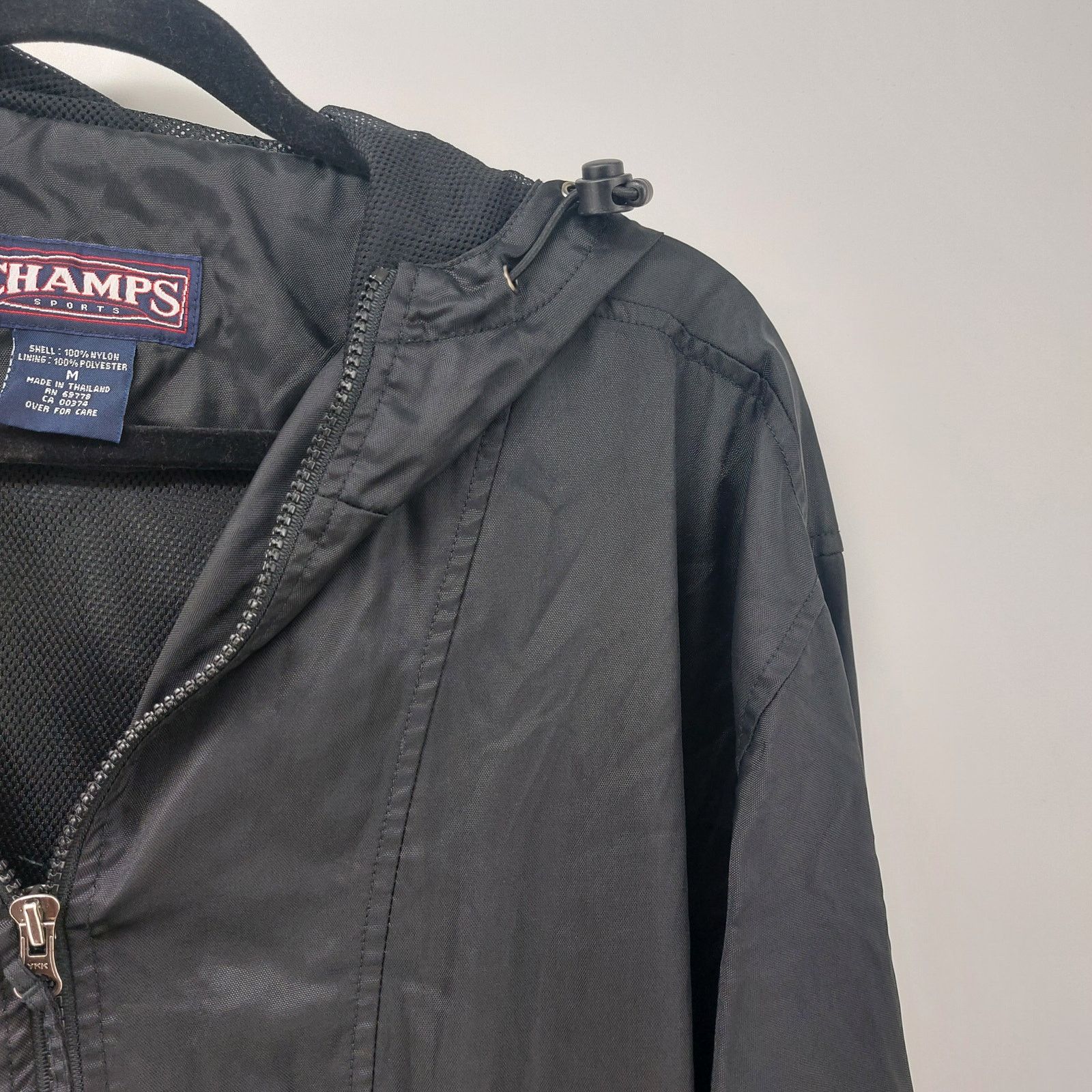 Champs Sport Champs Windbreaker Athletic Black Pockets Drawstring Size M Size US M / EU 48-50 / 2 - 7 Thumbnail