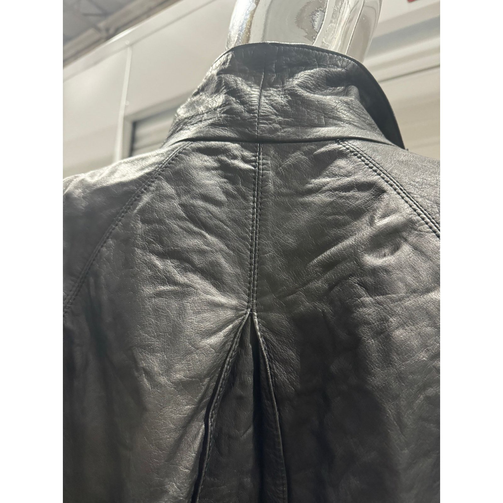 Vintage BLACK VTG LEATHER COAT Size M / US 6-8 / IT 42-44 - 11 Thumbnail