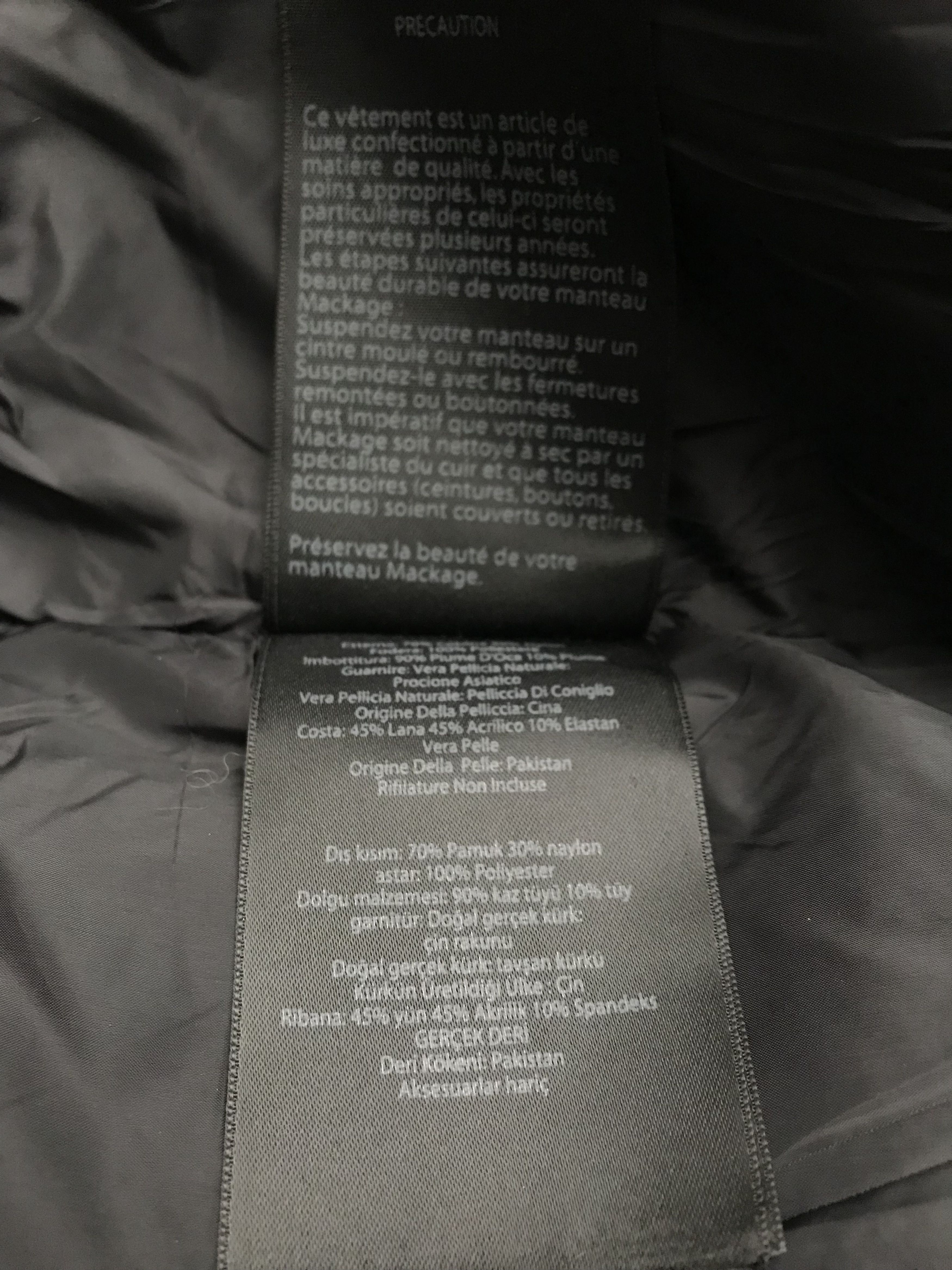 Mackage MACKAGE GOOSE DOWN FILLED, RABBIT & RACOON FUR HOOD BOMBER Size US S / EU 44-46 / 1 - 11 Thumbnail