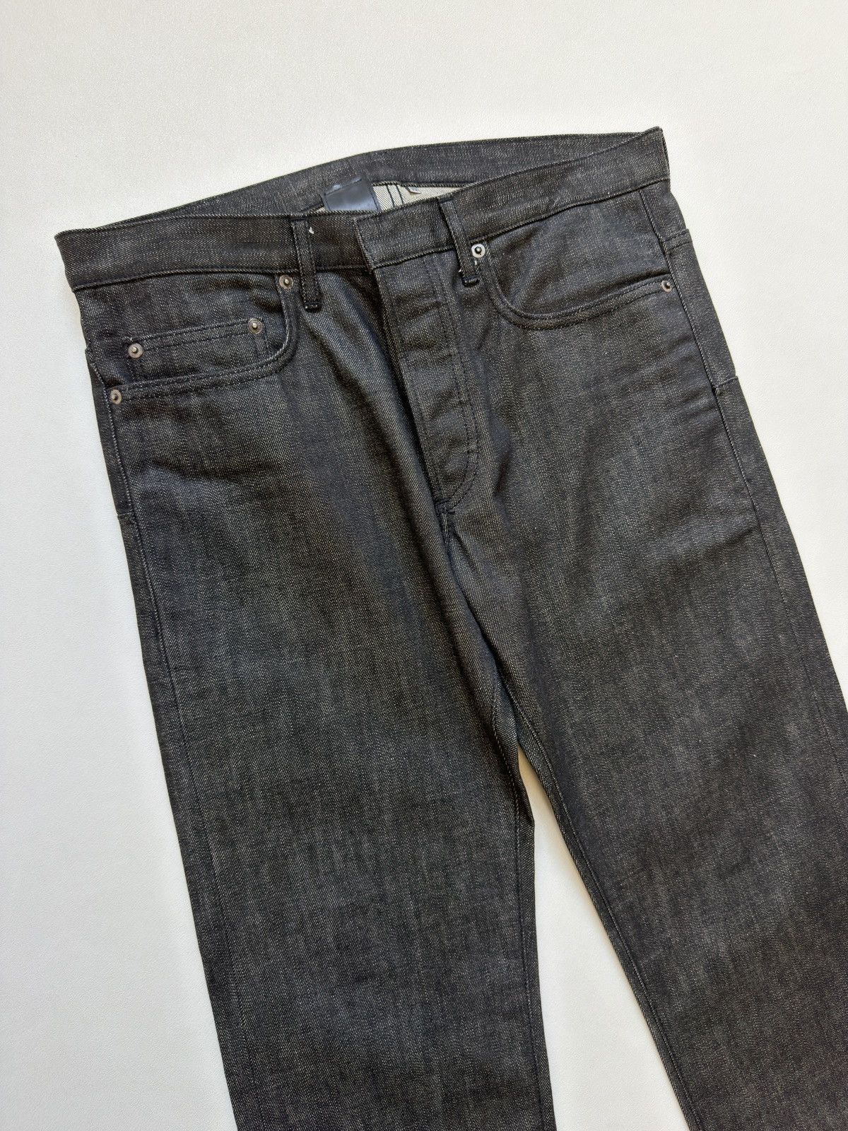 Dior 19cm MIJ Black Raw Denim Jeans Size US 32 / EU 48 - 9 Thumbnail
