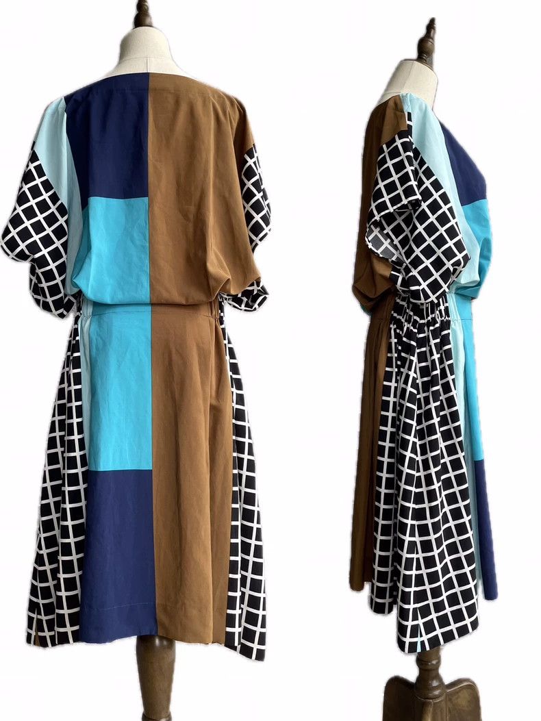 Issey Miyake Issey Miyake size:2 Geometric color block dress Size XS / US 0-2 / IT 36-38 - 4 Thumbnail