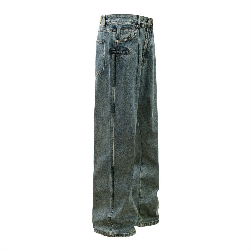 Japanese Brand × Jean American style washed distressed loose straight jeans Size US 32 / EU 48 - 2 Thumbnail