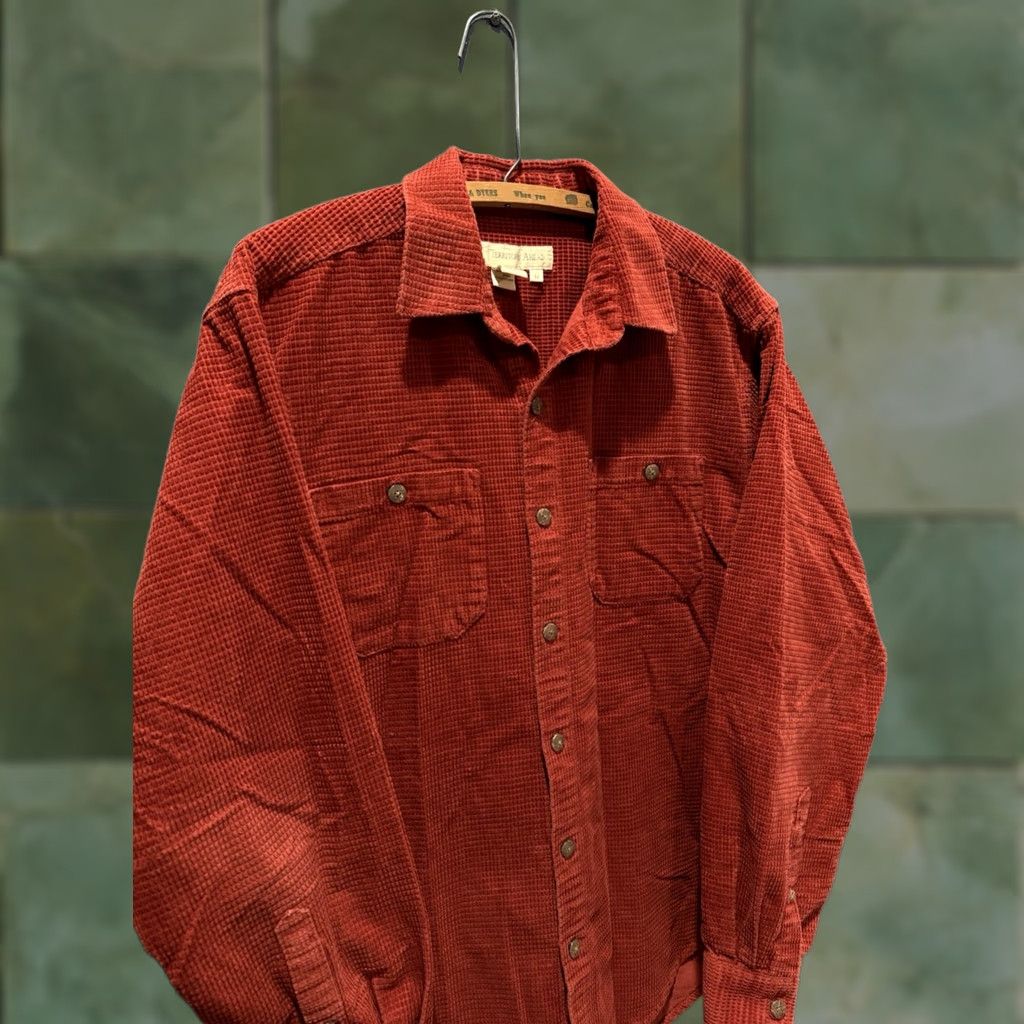 The Territory Ahead VINTAGE Territory Ahead Shirt Men Medium Orange Flannel Cotton Button-Up Long Sleeve Size US M / EU 48-50 / 2 - 1 Thumbnail