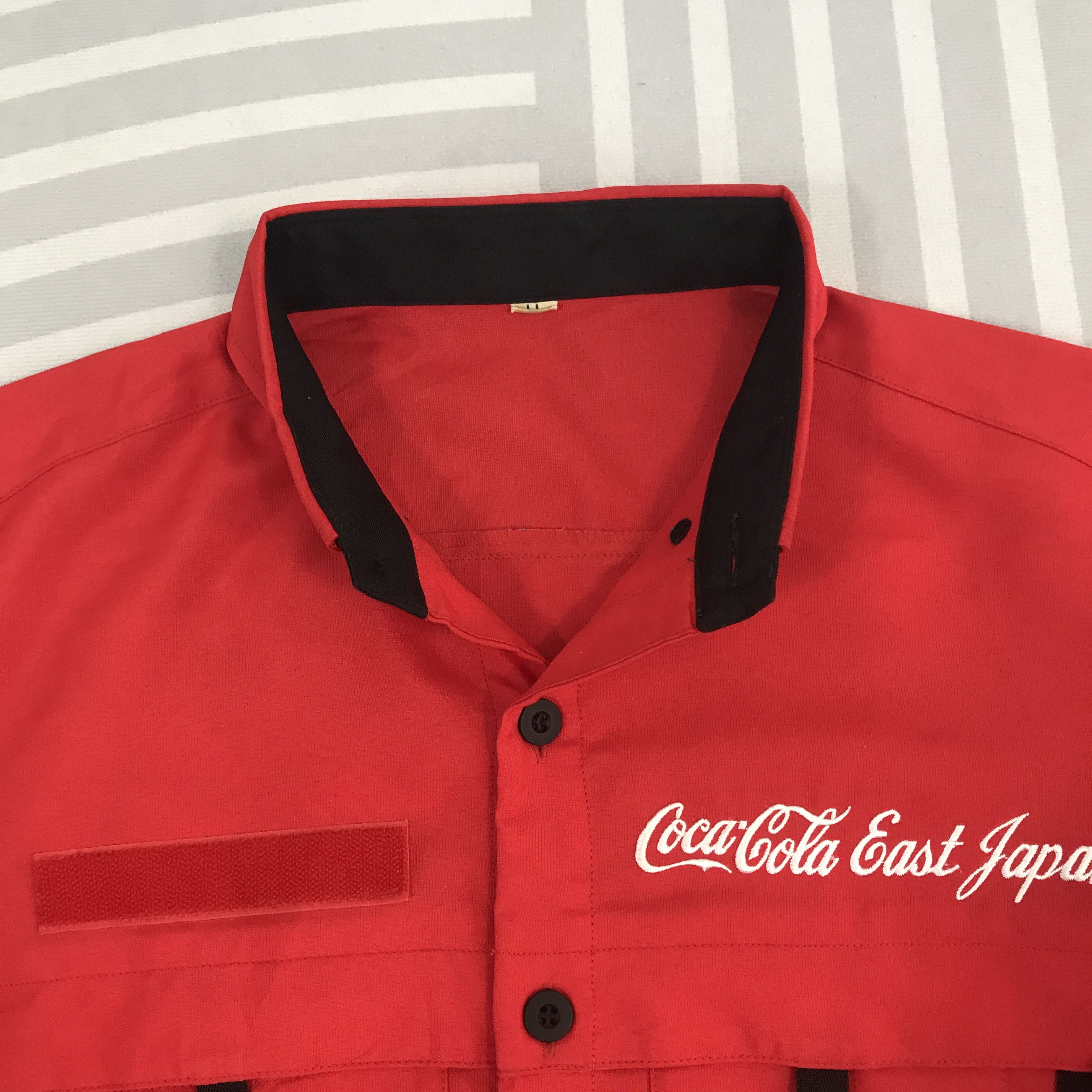 Coca Cola × Vintage Vintage 90s Coca Cola Long Sleeve button upShirt Size US L / EU 52-54 / 3 - 9 Thumbnail