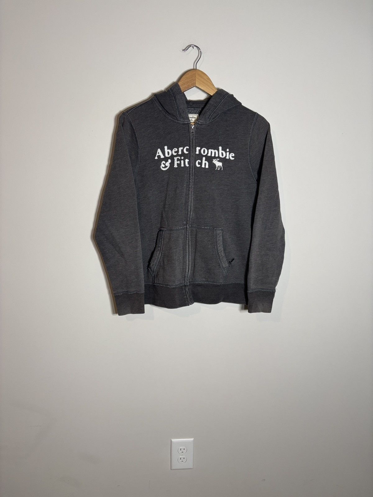 Abercrombie & Fitch Vintage Abercrombie Fitch Full Zip Hoodie Y2K Distressed XL Size XL / US 12-14 / IT 48-50 - 1 Thumbnail