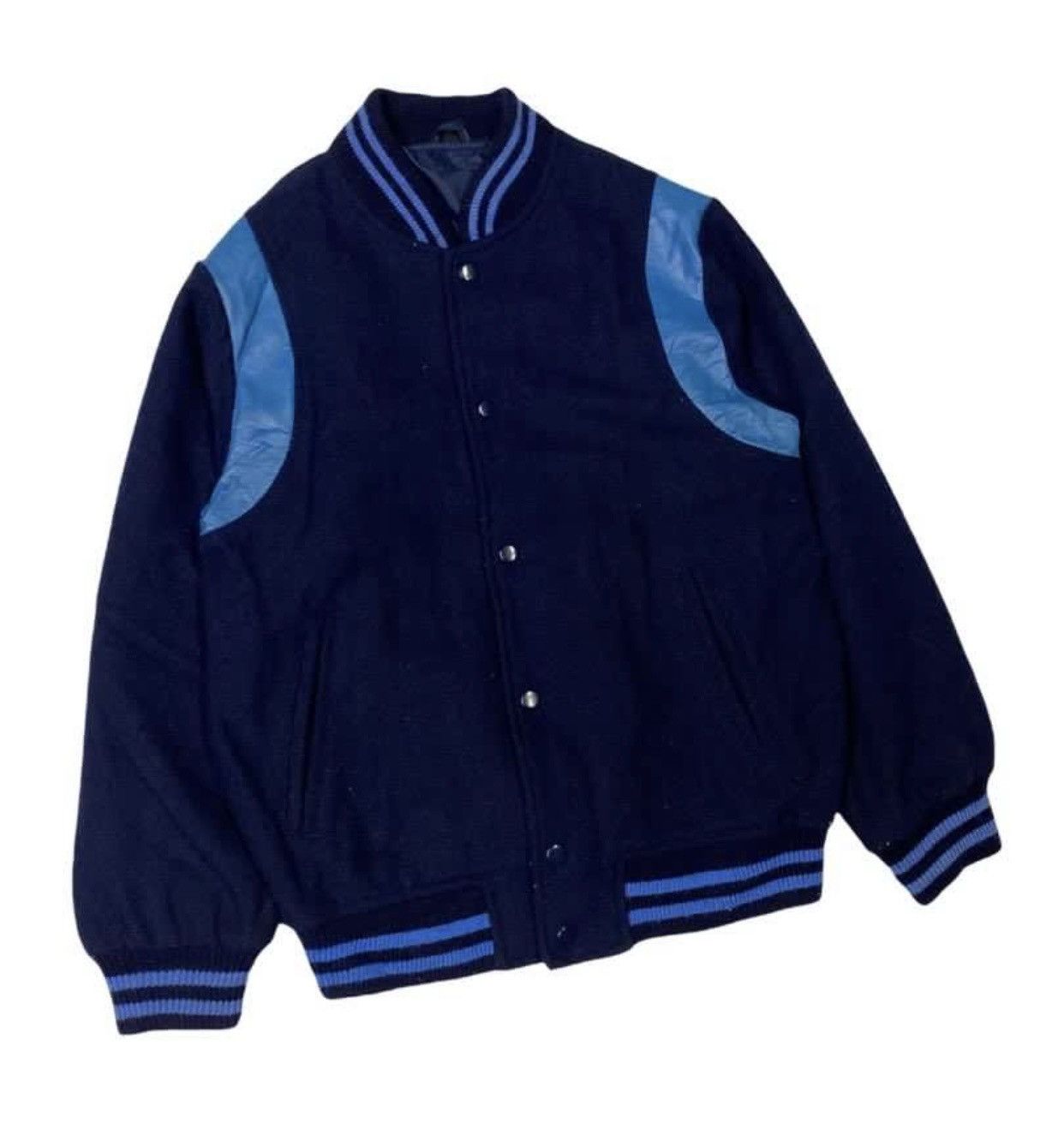 Vintage ☀️VINTAGE LAKE FIELD WOOL VARSITY JACKET Size US M / EU 48-50 / 2 - 4 Thumbnail