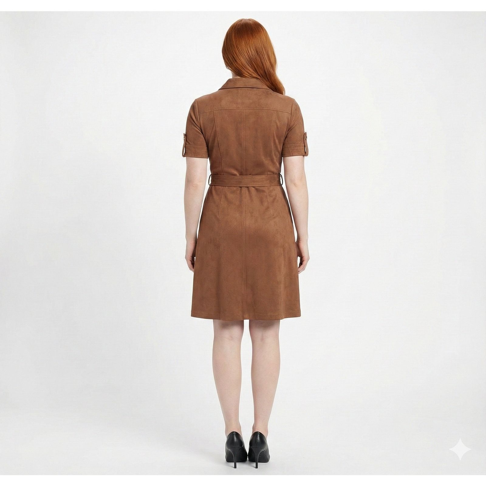 Tommy Hilfiger Tommy Hilfiger Coffee Faux Suede Dress Sz 18 NWT Collared Size XXL / US 16-18 / IT 52-54 - 2 Thumbnail