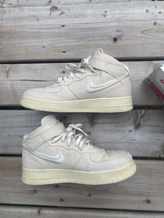 air force stussy on feet