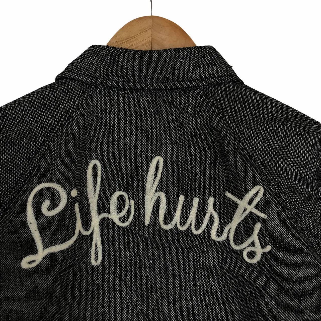 Dickies Vintage DICKIES USA Life Hurts Denim Windbreaker Workwear Size US M / EU 48-50 / 2 - 8 Thumbnail