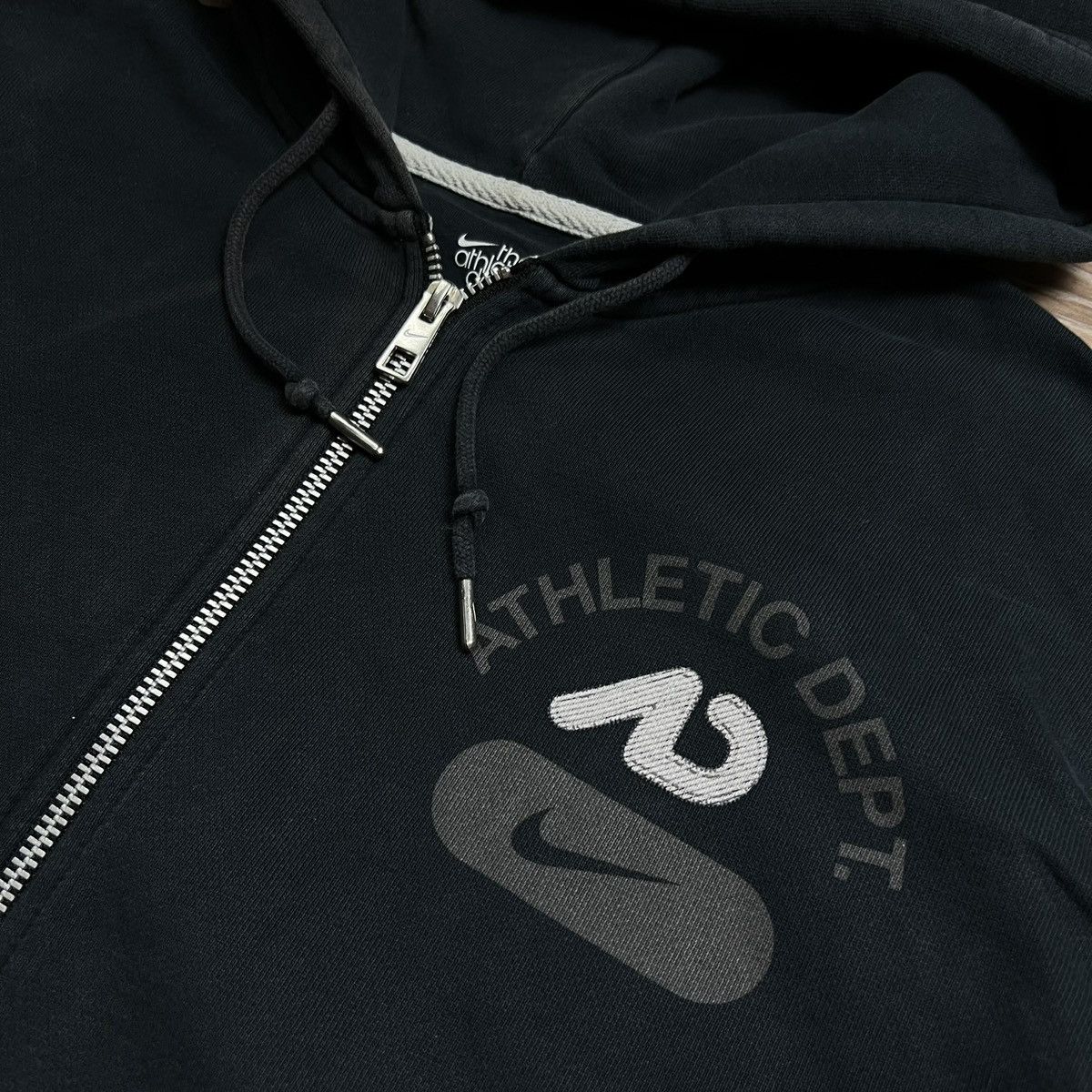 Nike 00s Nike Athletic Vintage Oversized Y2K Zip Retro Hoodie Size US XL / EU 56 / 4 - 4 Thumbnail