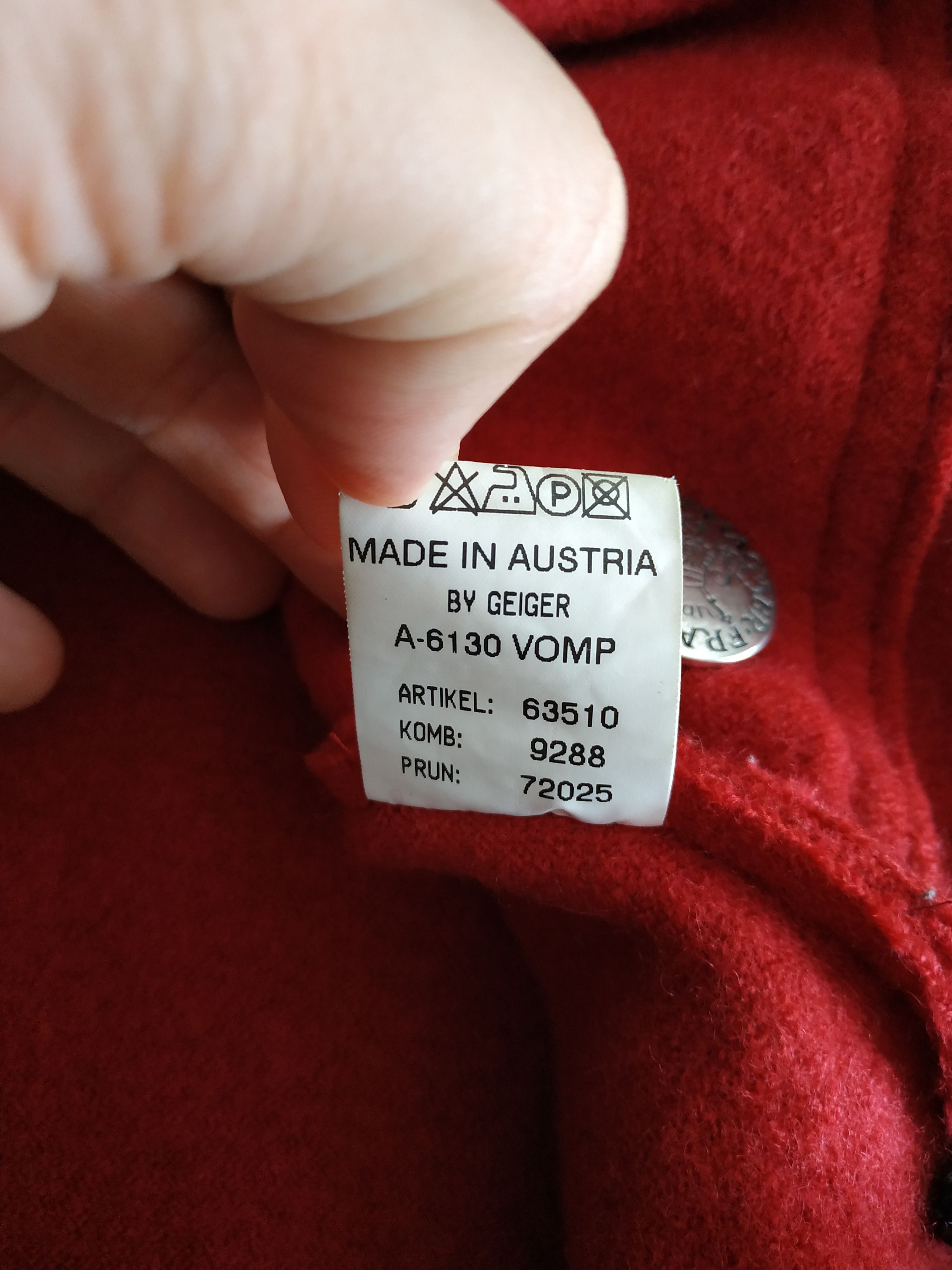 Other Geiger Tyrol Women's 100% Wool Coat/Jacket, s. 40 ( L / XL) Size XL / US 12-14 / IT 48-50 - 11 Thumbnail