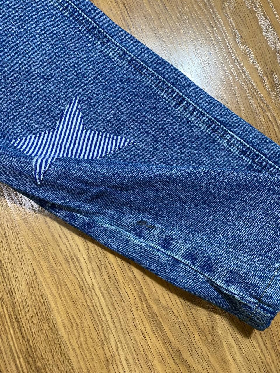 Vintage 💥Distressed Vintage Flared Dirty Washed Crash Denim Jeans Size US 32 / EU 48 - 22 Thumbnail