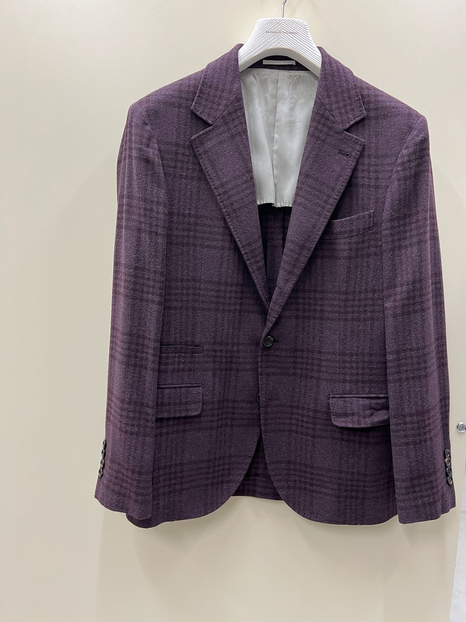Brunello Cucinelli o1w1db10125 Suit Type Jacket in Purple Size US M / EU 48-50 / 2 - 1 Thumbnail