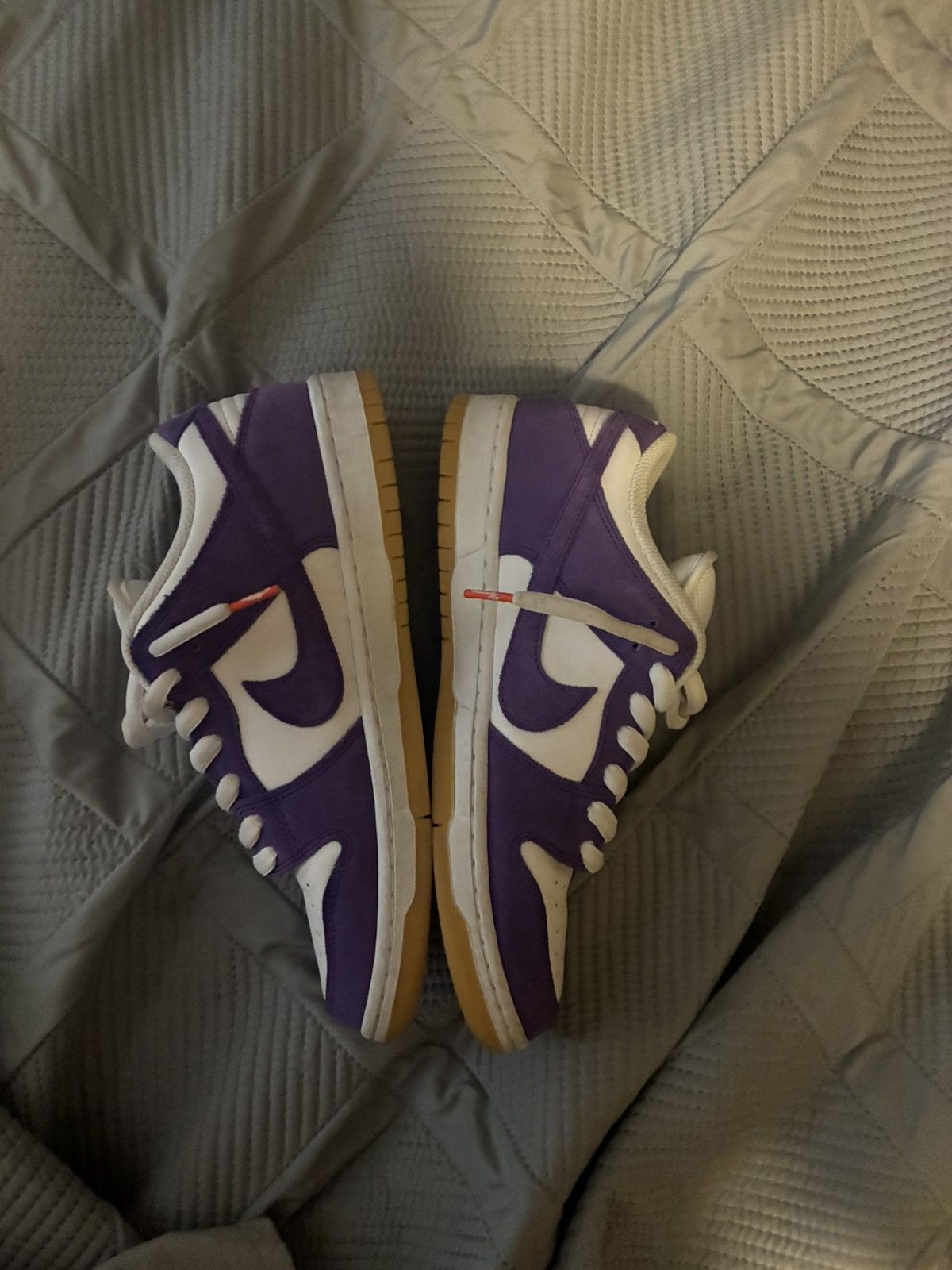 Nike SB Nike Dunk Low SB “Purple Suede” Size US 10 / EU 43 - 2 Thumbnail