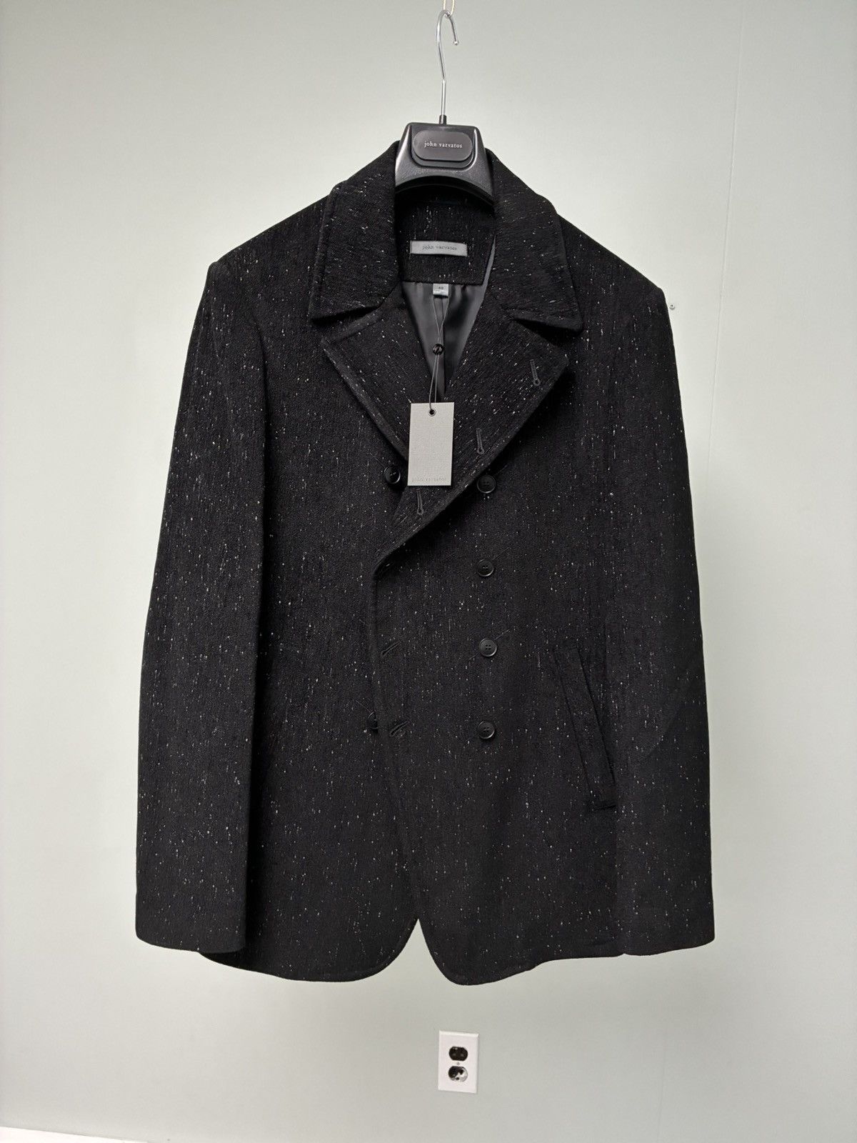 John Varvatos Hart Double Breasted Peacoat EU 48 USA 38 Size US M / EU 48-50 / 2 - 6 Thumbnail