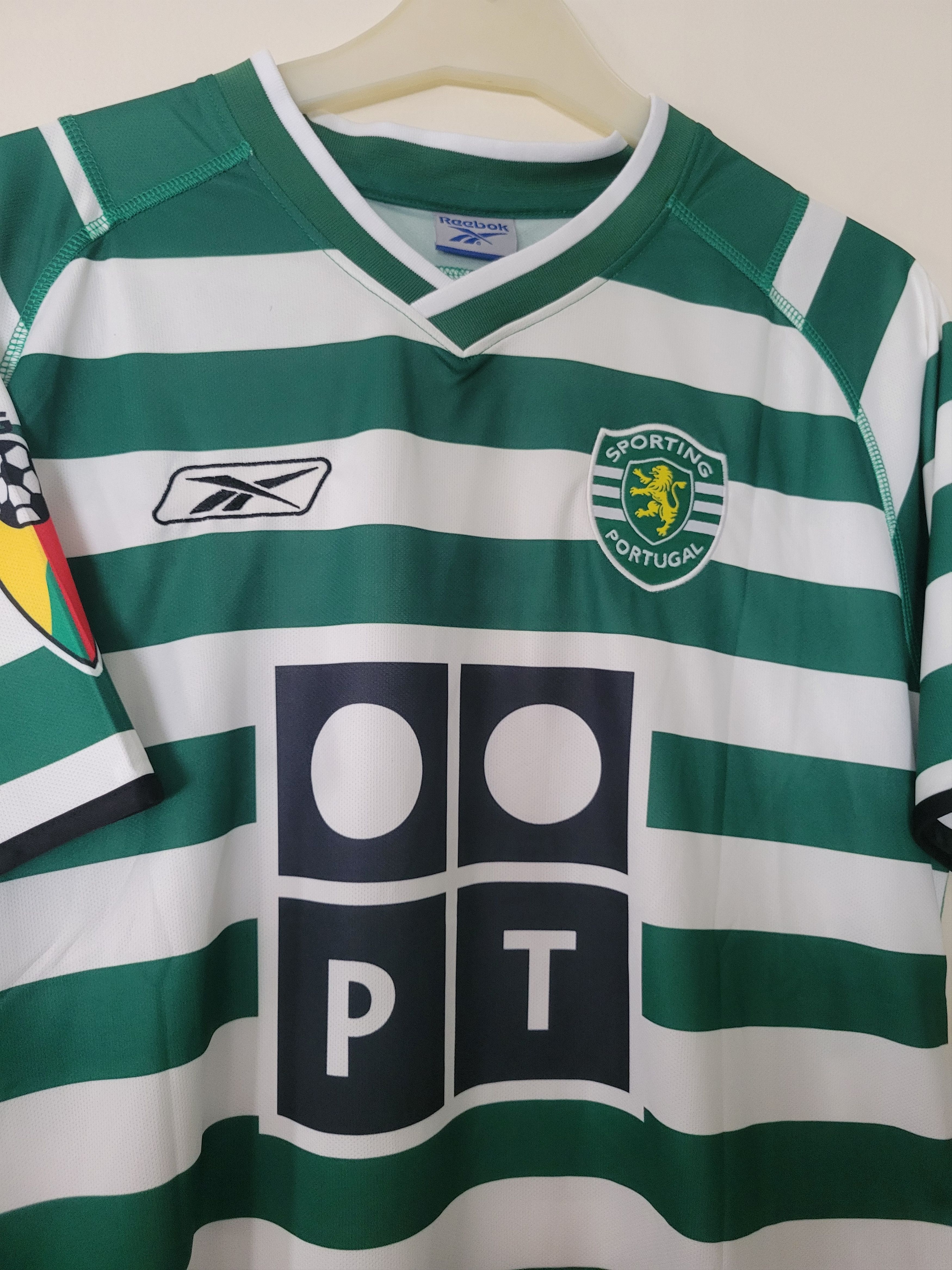 Other C.Ronaldo Sporting Lissabon 28 Fußball Trikot Jersey retro Size US L / EU 52-54 / 3 - 5 Thumbnail